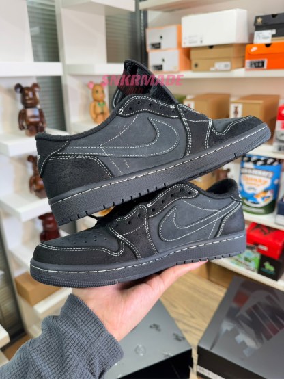 【巔峰產品Ultra】Travis Scott AJ1 Low OG 黑武士 尺碼 36-48.5「US4-14」倒鈎第4代 DM7866-001