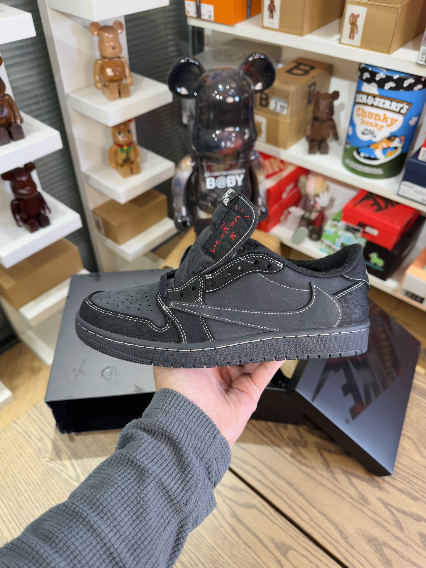 【巔峰產品Ultra】Travis Scott AJ1 Low OG 黑武士 尺碼 36-48.5「US4-14」倒鈎第4代 DM7866-001