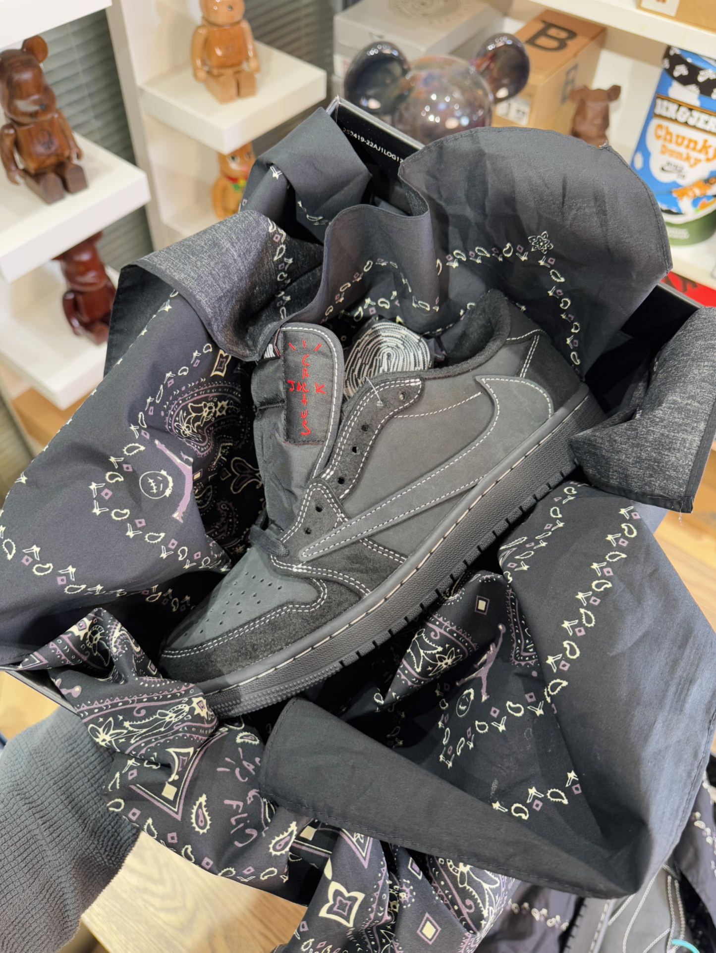 【巔峰產品Ultra】Travis Scott AJ1 Low OG 黑武士 尺碼 36-48.5「US4-14」倒鈎第4代 DM7866-001