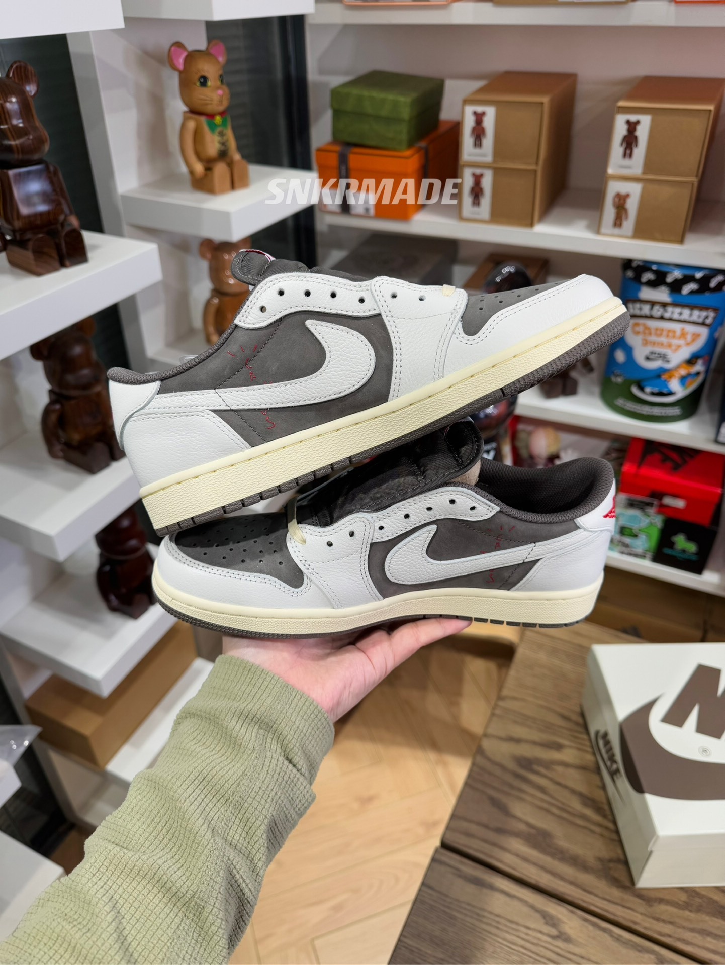 【巔峰產品Ultra】Travis Scott AJ1 Low OG 反轉摩卡 尺碼 36-48.5「US4-14」倒鈎第3代 DM7866-162