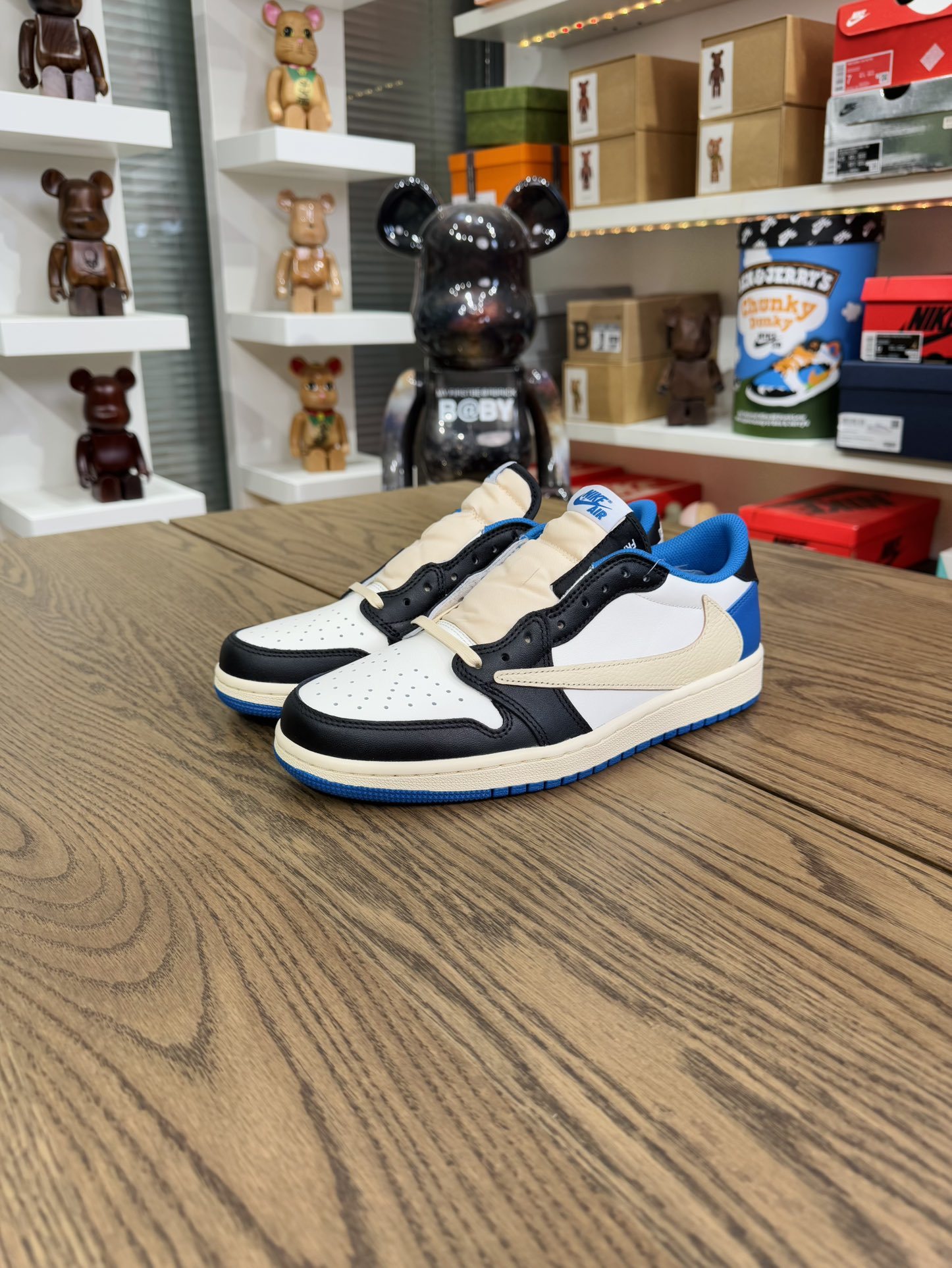 【巔峰產品Ultra】Fragment Design x Travis Scott AJ1 Low OG 三方聯名閃電 尺碼 36-48.5「US4-14」倒鈎第2代 DM7866-140
