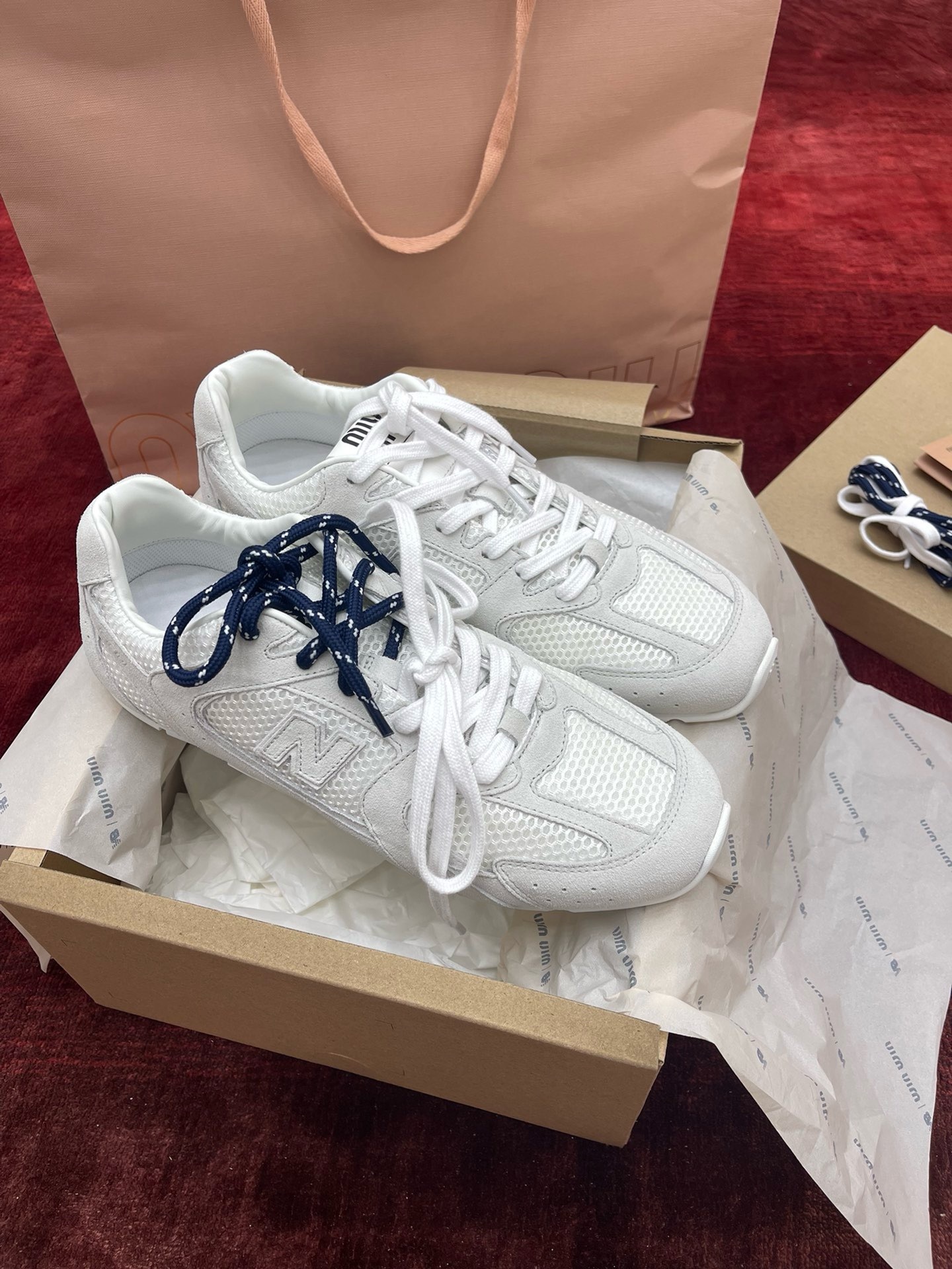 MiuMiu x NB530系列 “白色网”男女同款