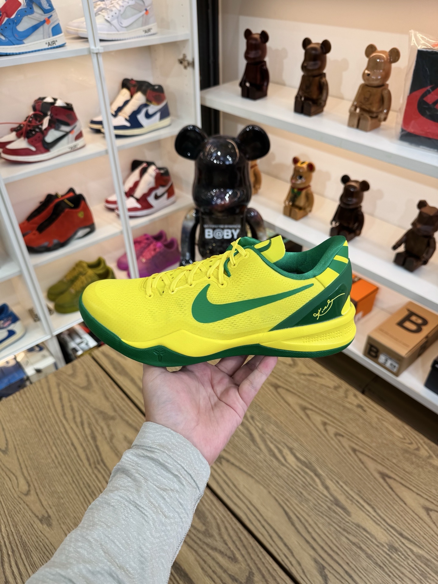KOBE 8 俄勒岡鴨子🦆 黃綠鉤 OREGON DUCKS PE PACK 尺碼 40-48.5「US7-14」 （PROMO非市售樣品）