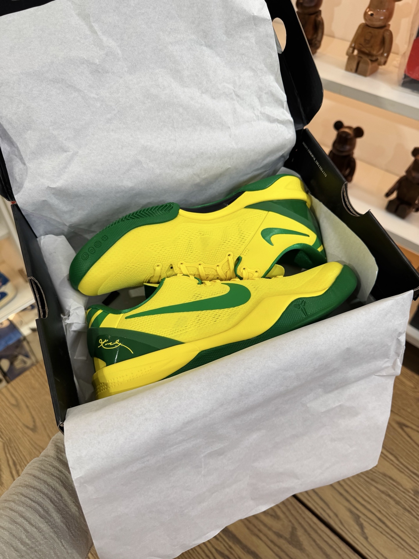 KOBE 8 俄勒岡鴨子🦆 黃綠鉤  OREGON DUCKS PE PACK  尺碼 40-48.5「US7-14」 （PROMO非市售樣品）