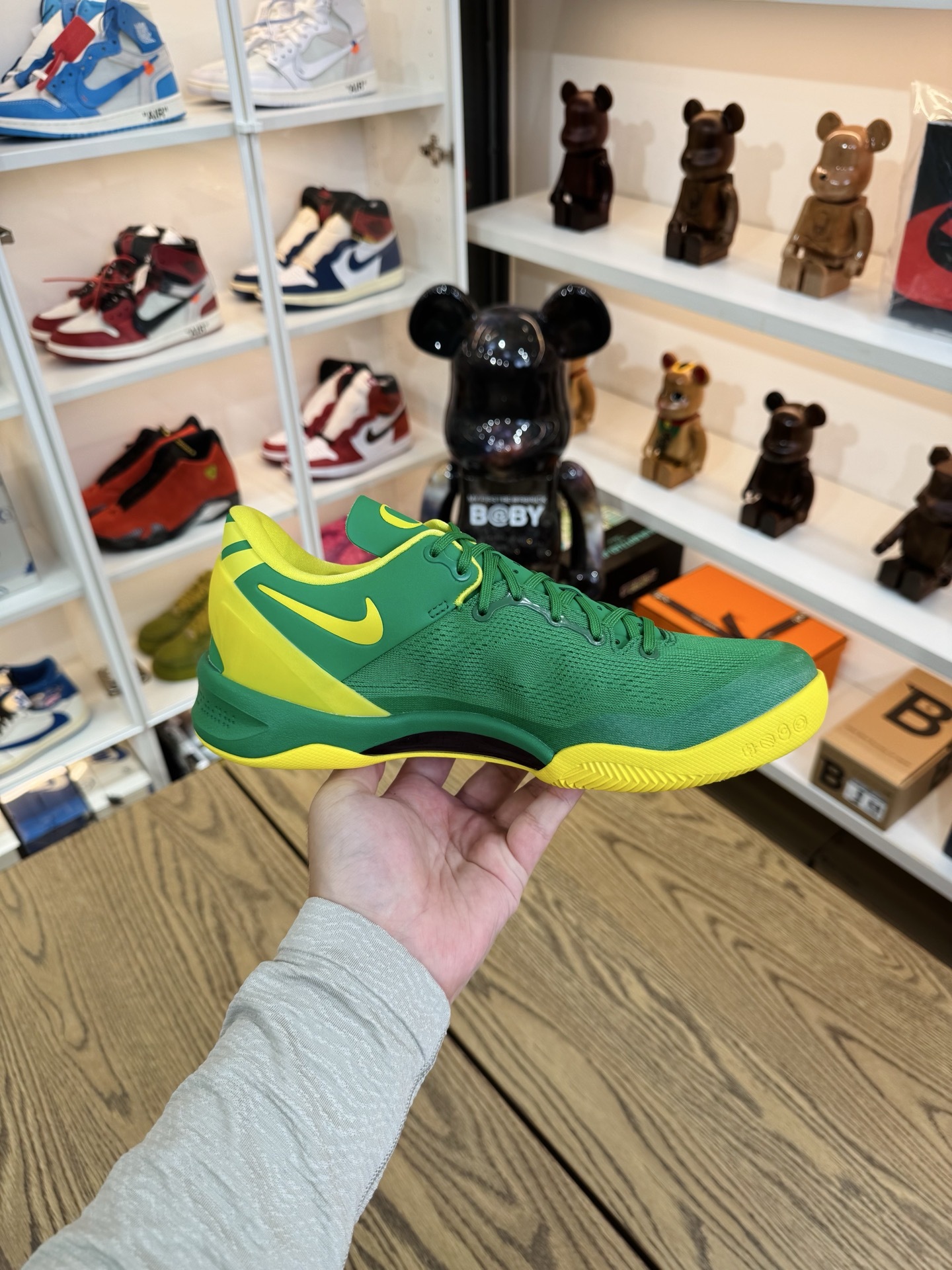 KOBE 8 俄勒岡鴨子🦆 綠黃鉤  OREGON DUCKS PE PACK  尺碼 40-48.5「US7-14」 （PROMO非市售樣品）