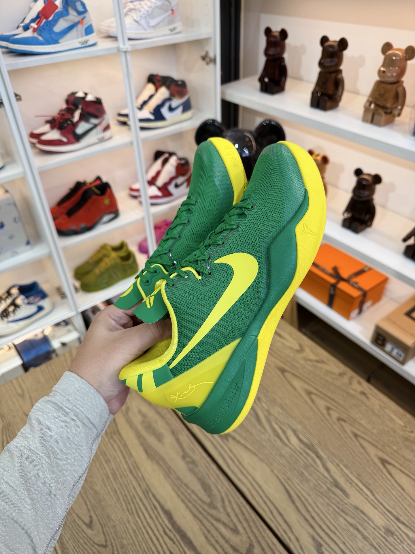 KOBE 8 俄勒岡鴨子🦆 綠黃鉤  OREGON DUCKS PE PACK  尺碼 40-48.5「US7-14」 （PROMO非市售樣品）