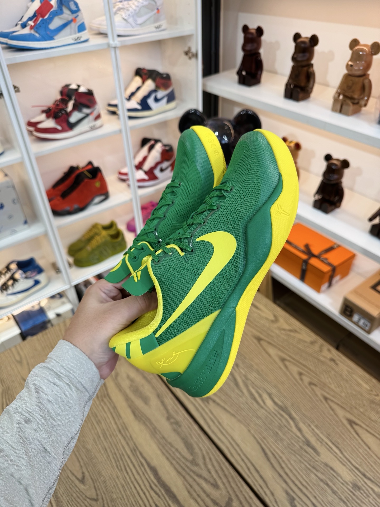 KOBE 8 俄勒岡鴨子🦆 綠黃鉤  OREGON DUCKS PE PACK  尺碼 40-48.5「US7-14」 （PROMO非市售樣品）