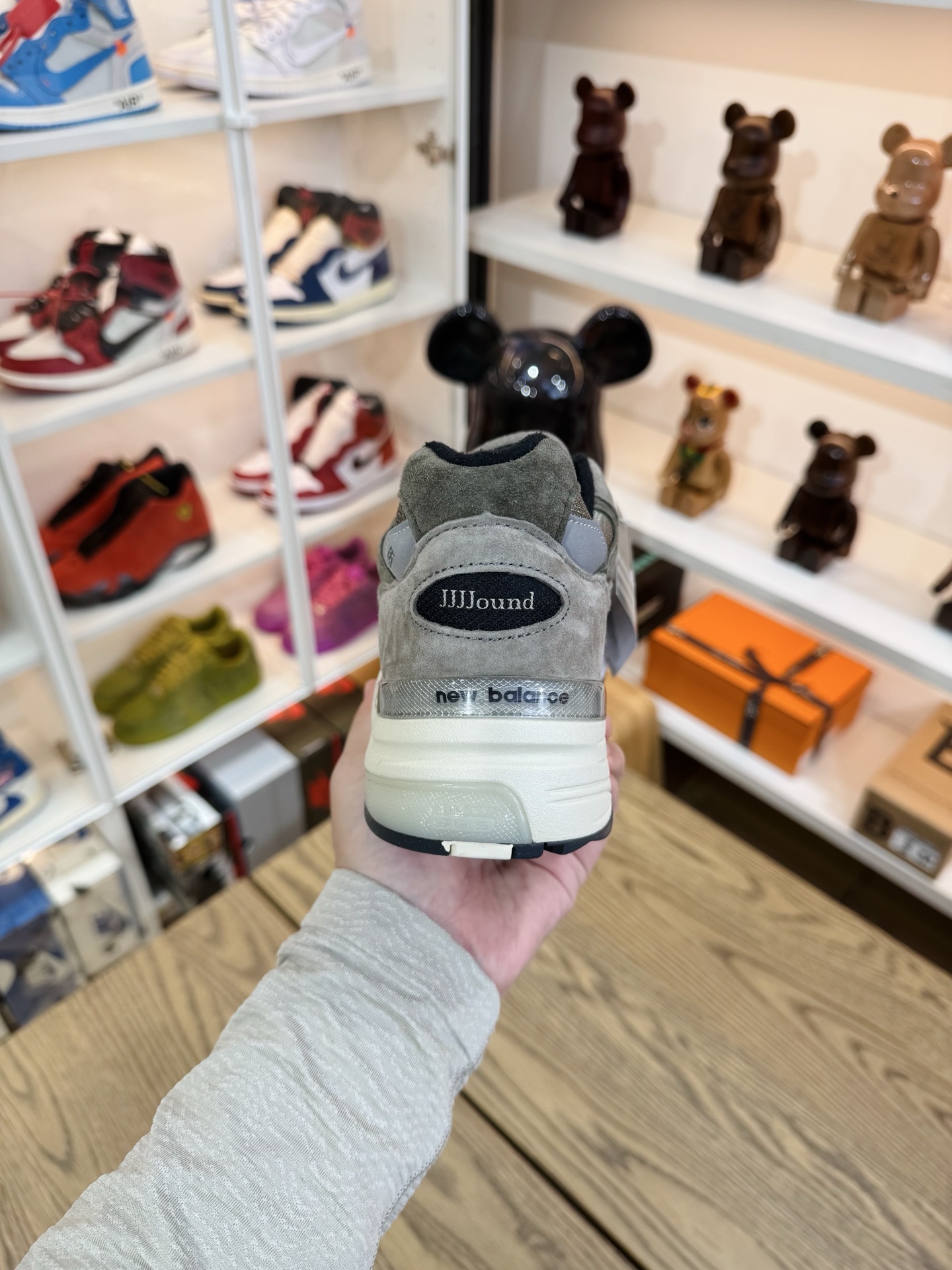 JJJJound x NB992  復古翻毛皮 男女同款 灰棕色 尺碼 36-46.5「US4-12」M992J2