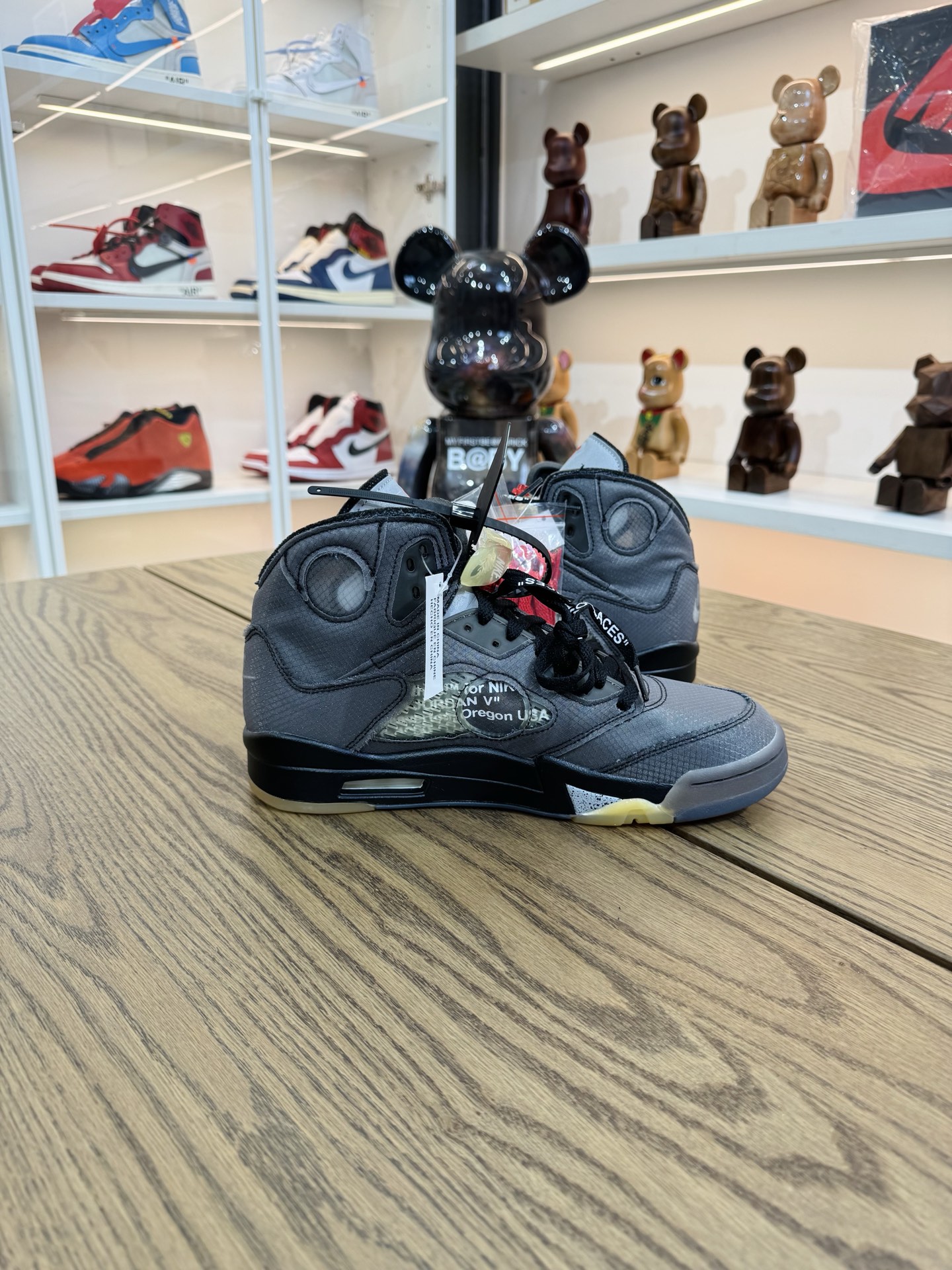 Off White x AJ5 Retro SP 黑蟬翼 復古籃球鞋  尺碼 40.5-48.5「US7.5-14」CT8480-001