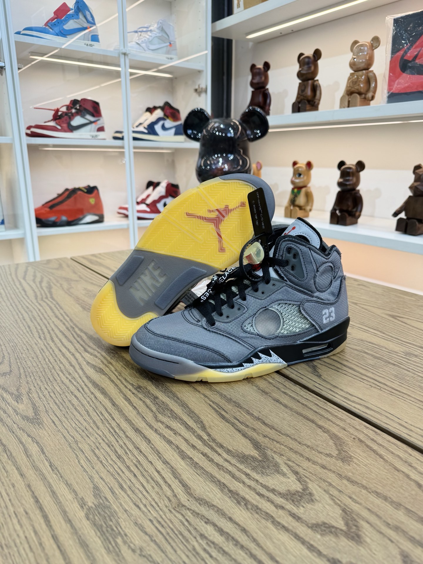 Off White x AJ5 Retro SP 黑蟬翼 復古籃球鞋  尺碼 40.5-48.5「US7.5-14」CT8480-001