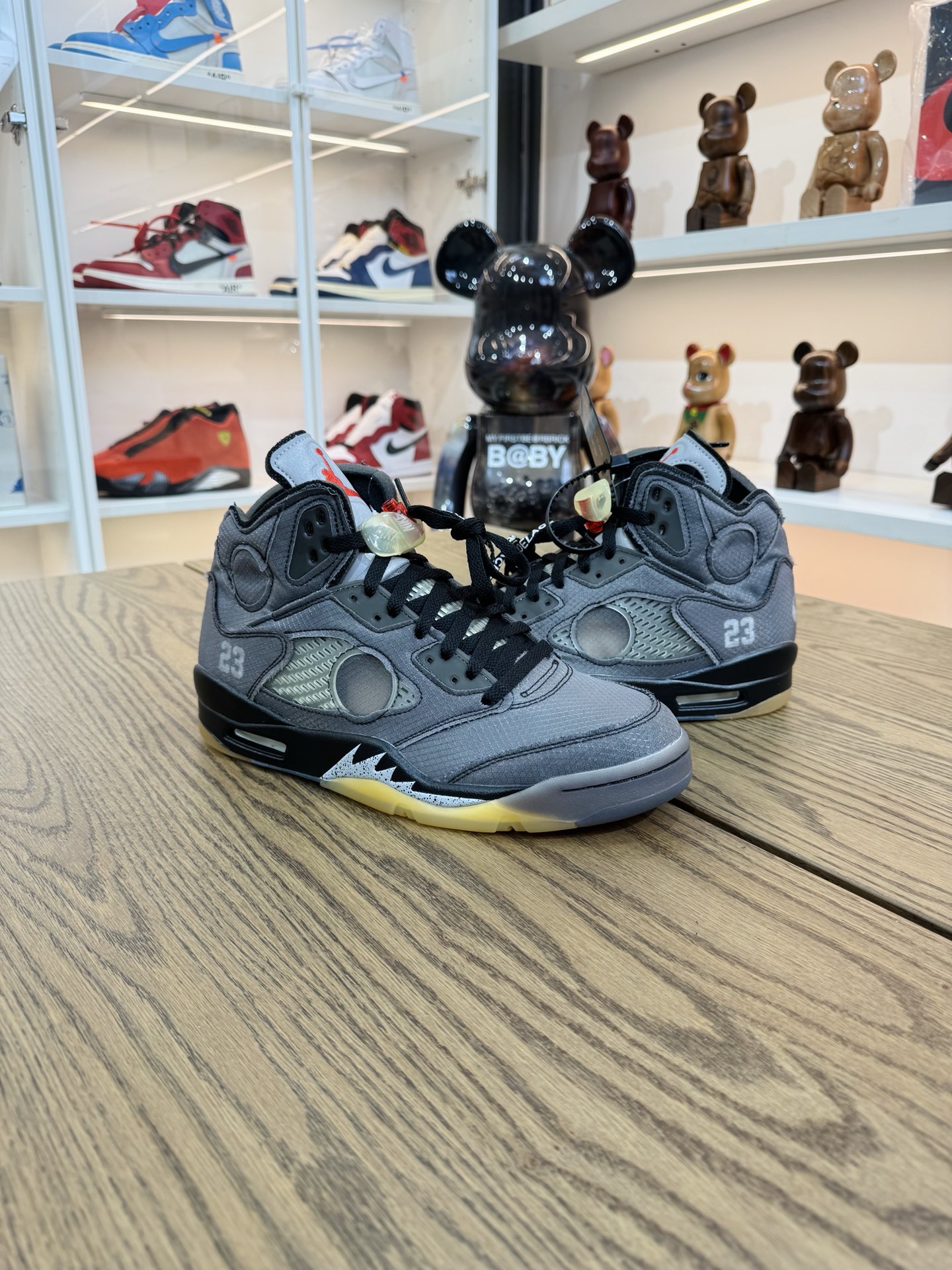 Off White x AJ5 Retro SP 黑蟬翼 復古籃球鞋  尺碼 40.5-48.5「US7.5-14」CT8480-001