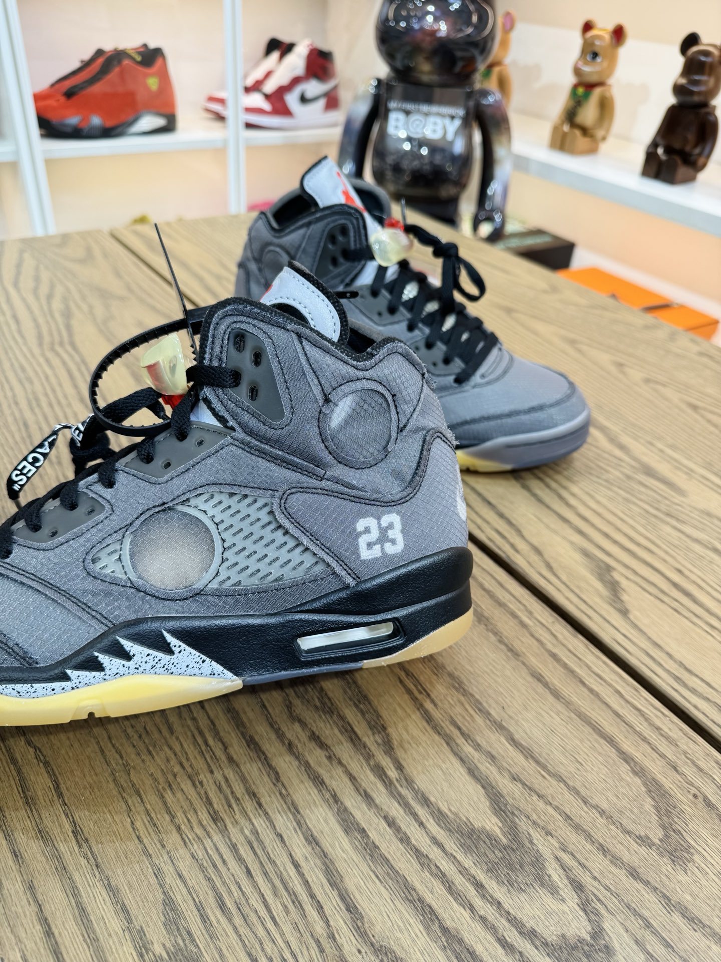 Off White x AJ5 Retro SP 黑蟬翼 復古籃球鞋  尺碼 40.5-48.5「US7.5-14」CT8480-001