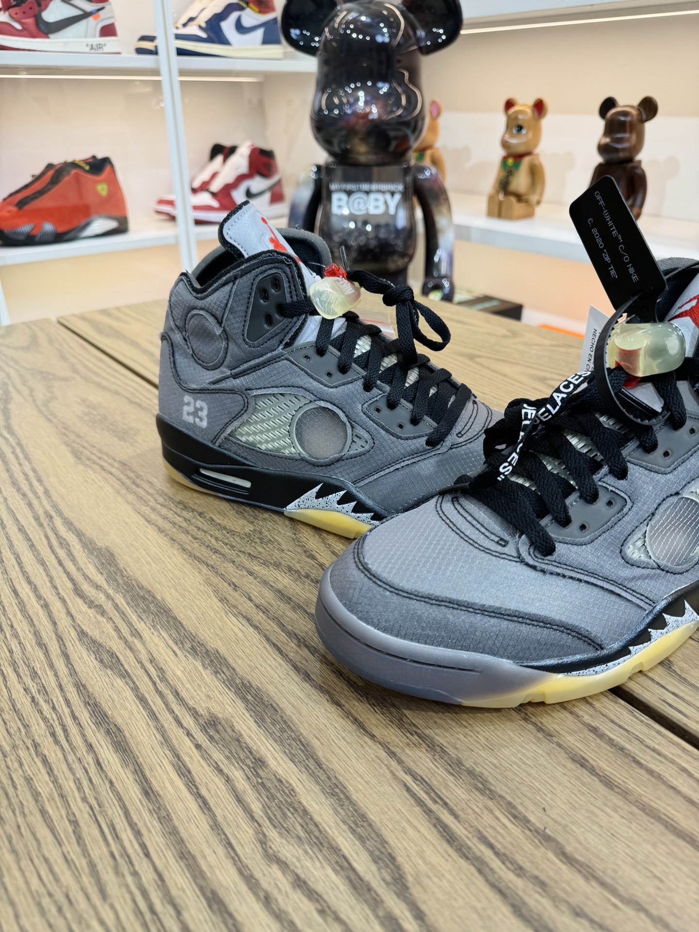 Off White x AJ5 Retro SP 黑蟬翼 復古籃球鞋  尺碼 40.5-48.5「US7.5-14」CT8480-001