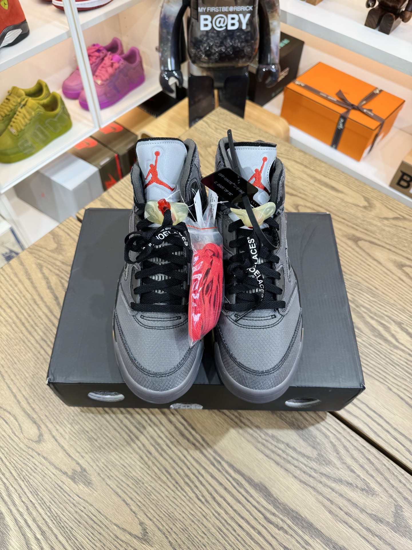 Off White x AJ5 Retro SP 黑蟬翼 復古籃球鞋  尺碼 40.5-48.5「US7.5-14」CT8480-001