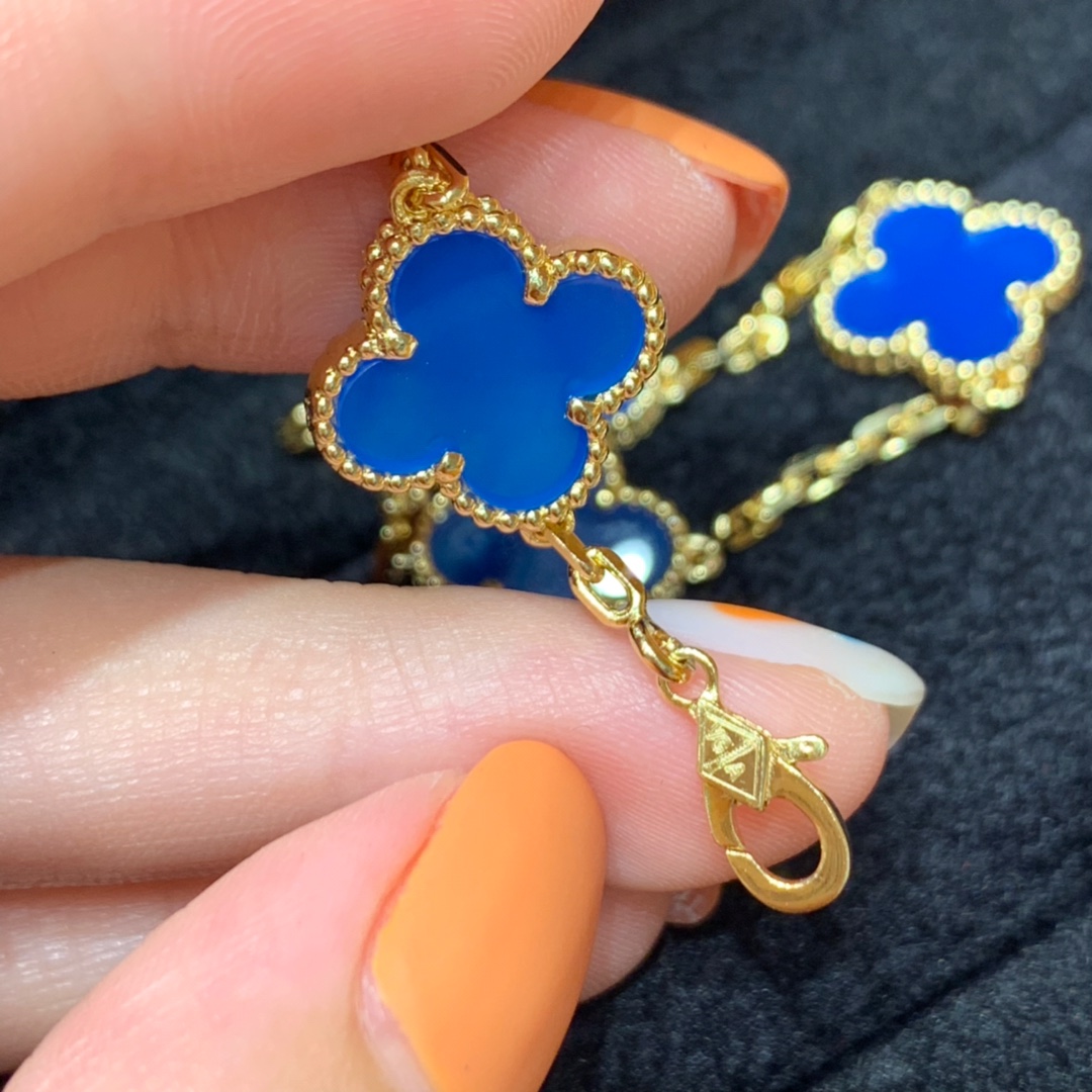 VCA五花手链（纯银电镀18k金版）