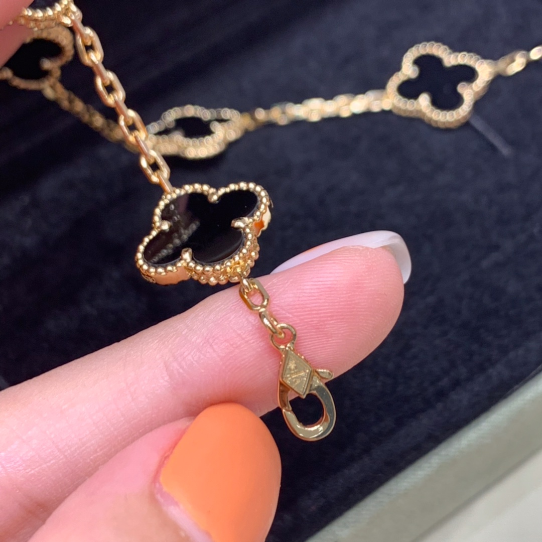 VCA五花手链（纯银电镀18k金版）