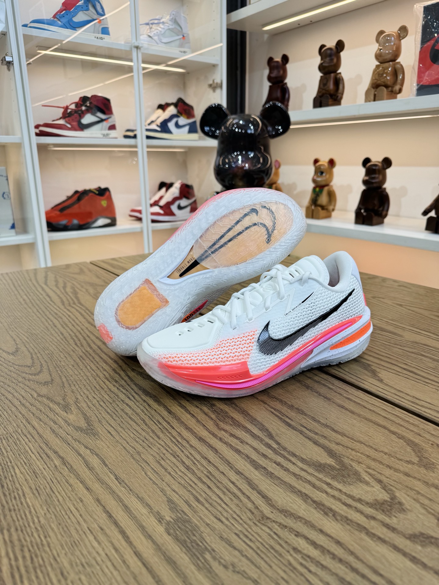 Air Zoom G.T. cut 1  實戰籃球鞋 粉白色 國外版 CZ0175-106