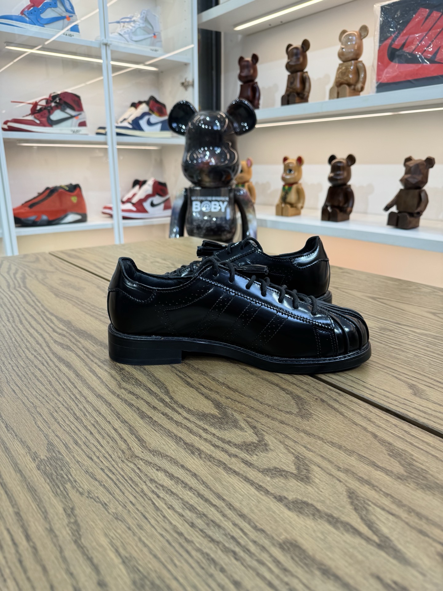 CLOT x SUPERSTAR Dress JR2814  男女同款 黑色坡跟