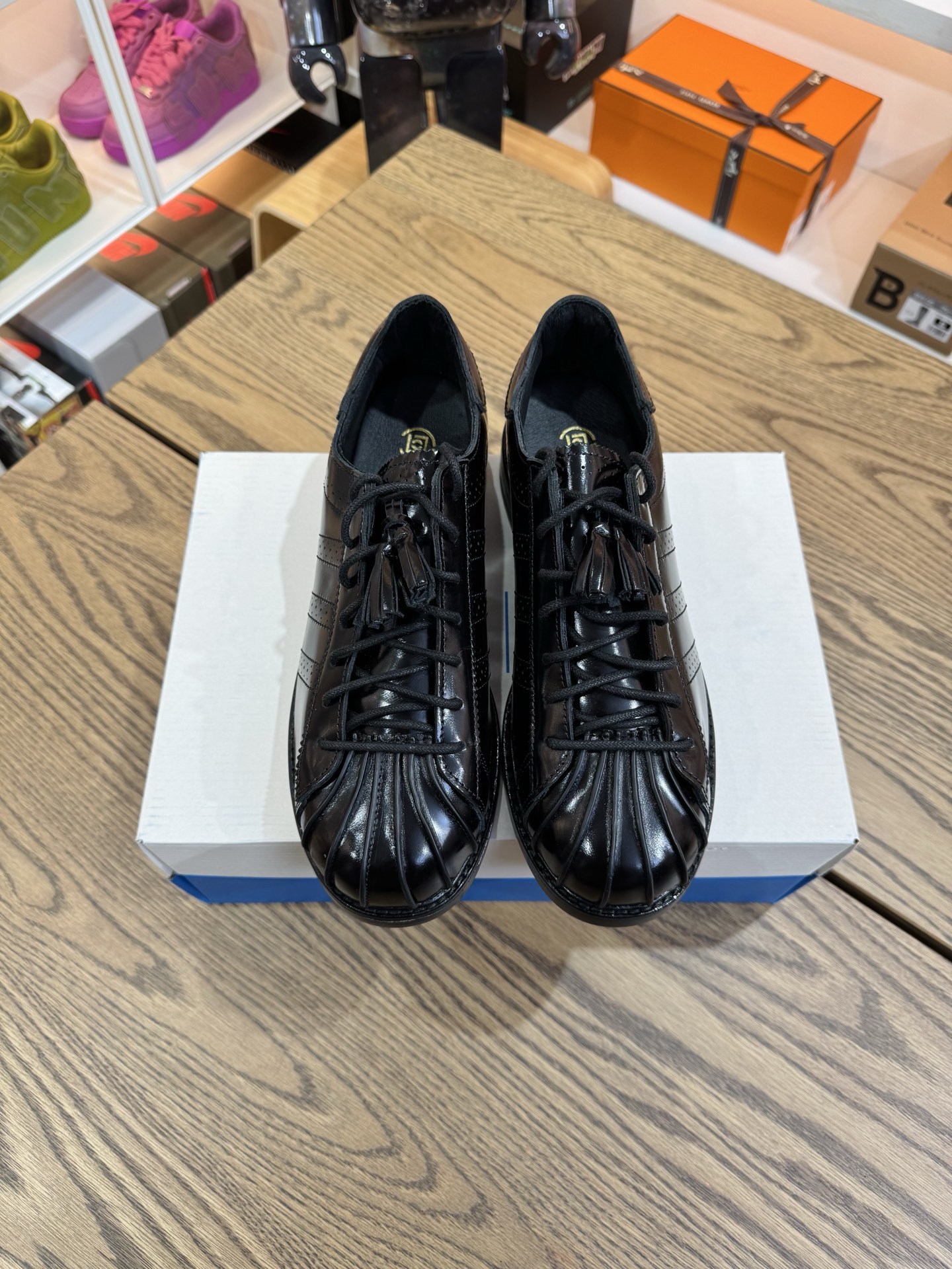 CLOT x SUPERSTAR Dress JR2814  男女同款 黑色坡跟