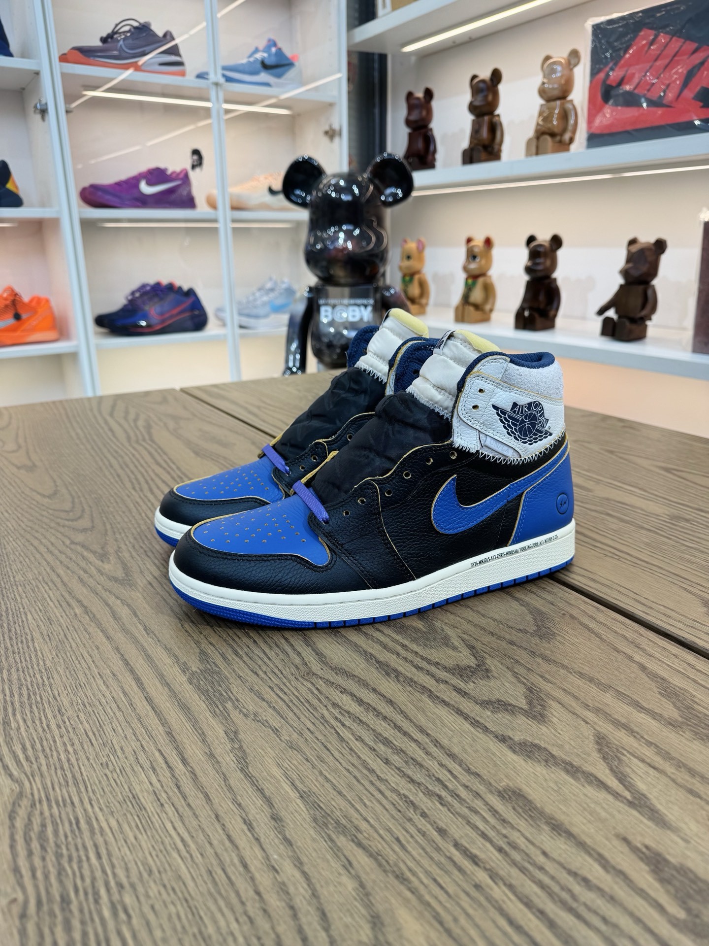 Jordan × Union x Fragment Design AJ1 High OG SP Royal 三方聯名 皇家藍 尺碼 40-48.5「US7-14」 IO7847-001