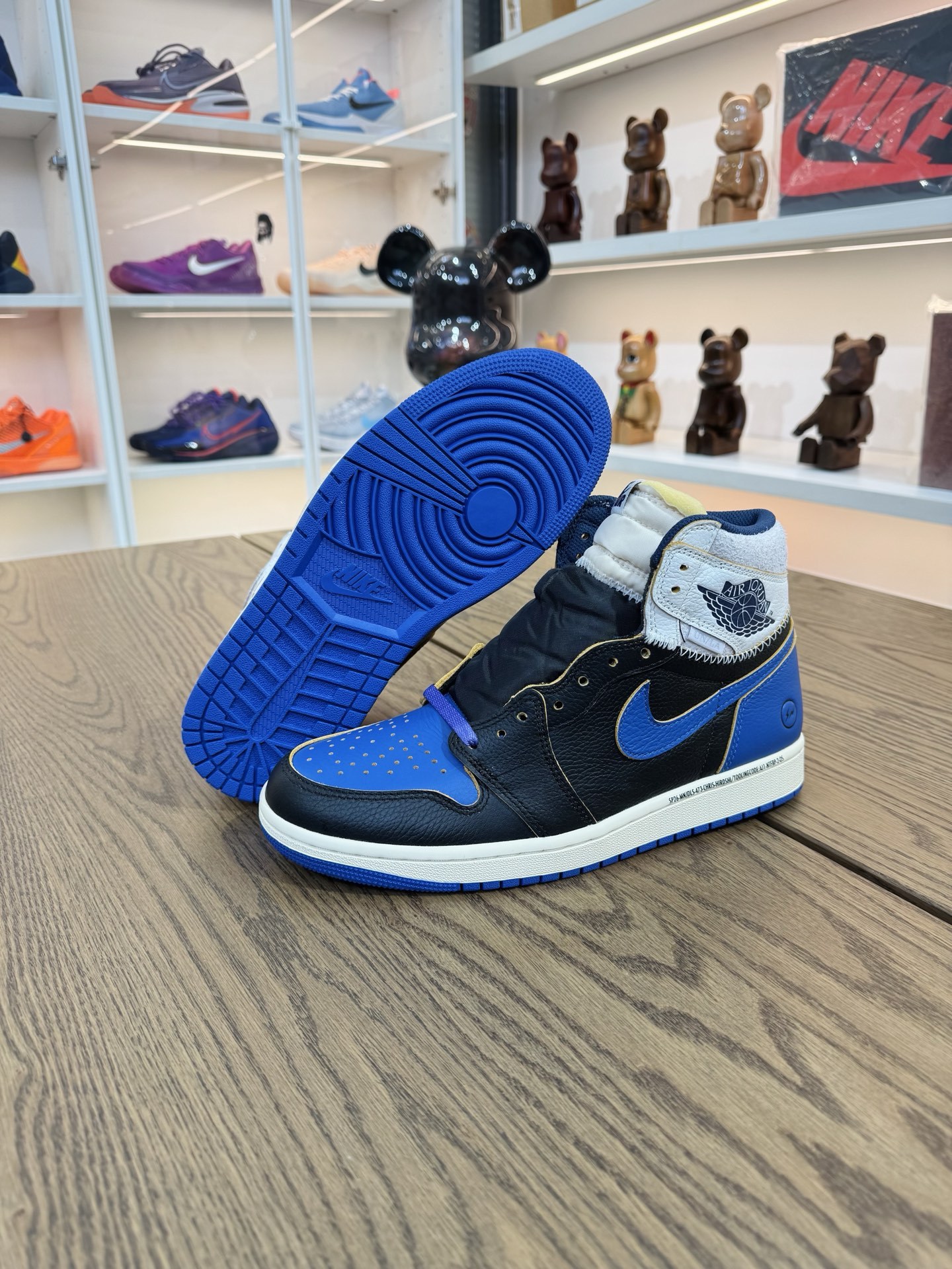 Jordan × Union x Fragment Design  AJ1 High OG SP Royal 三方聯名 皇家藍  尺碼 40-48.5「US7-14」 IO7847-001