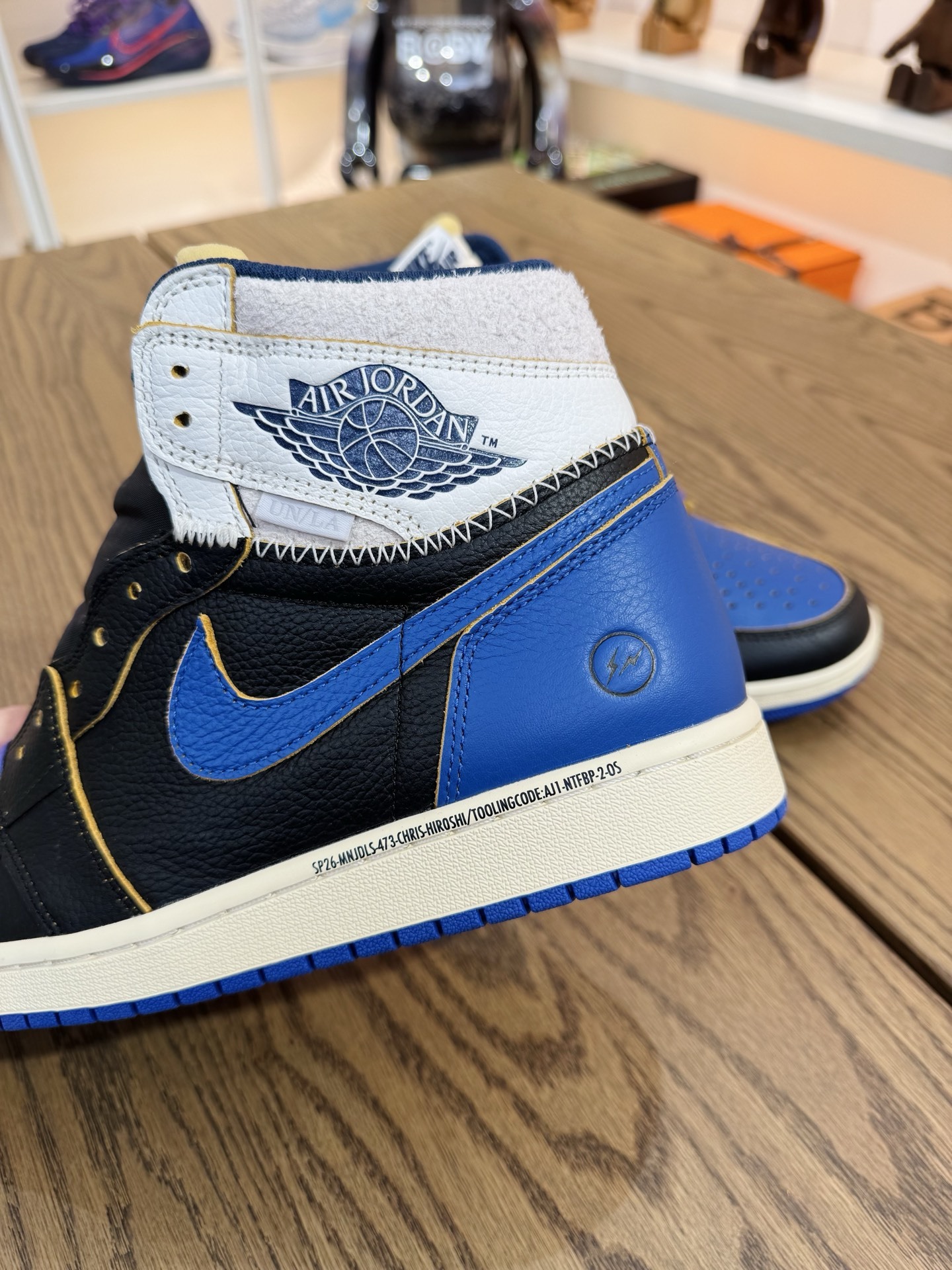 Jordan × Union x Fragment Design  AJ1 High OG SP Royal 三方聯名 皇家藍  尺碼 40-48.5「US7-14」 IO7847-001
