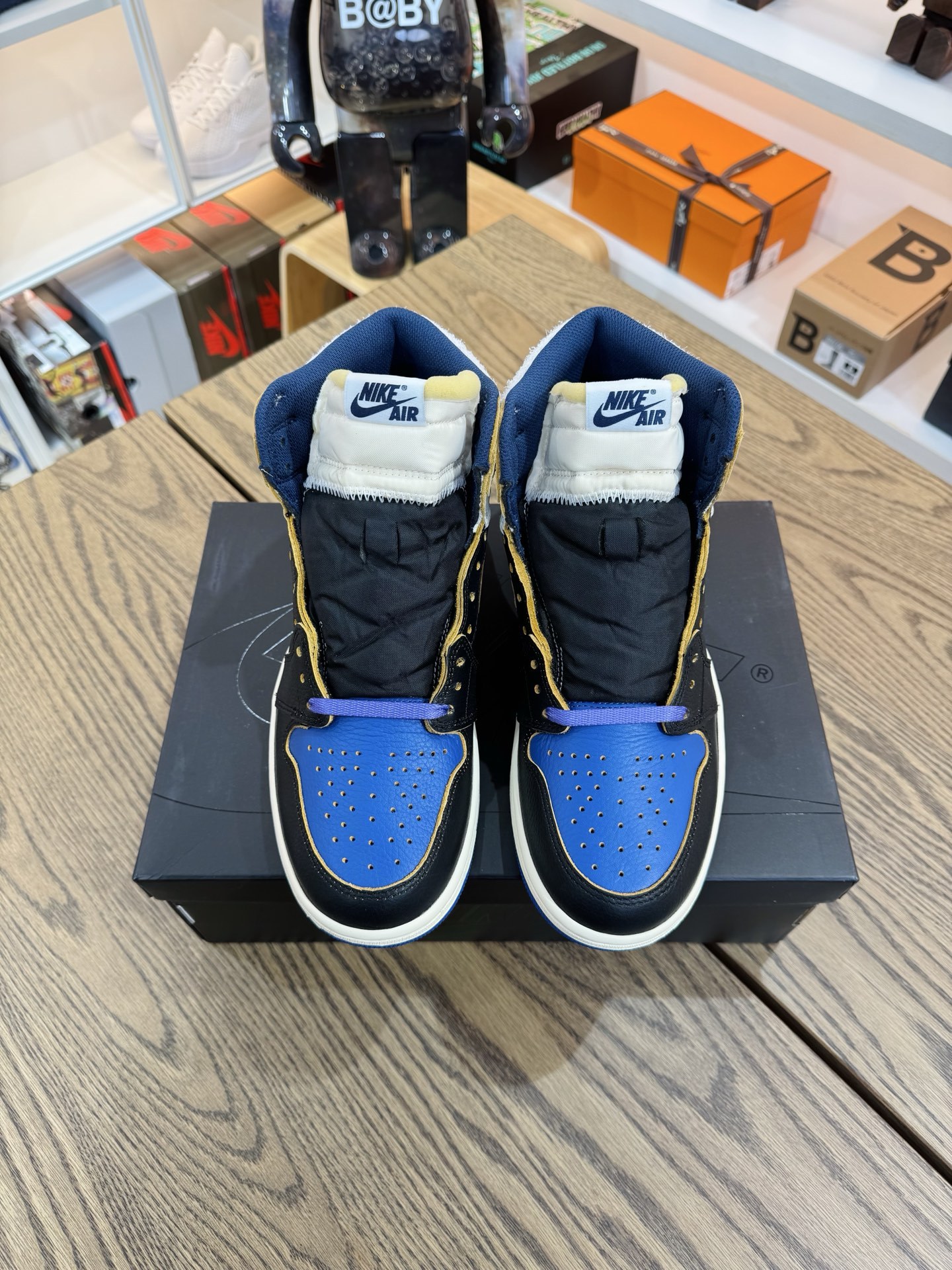 Jordan × Union x Fragment Design  AJ1 High OG SP Royal 三方聯名 皇家藍  尺碼 40-48.5「US7-14」 IO7847-001