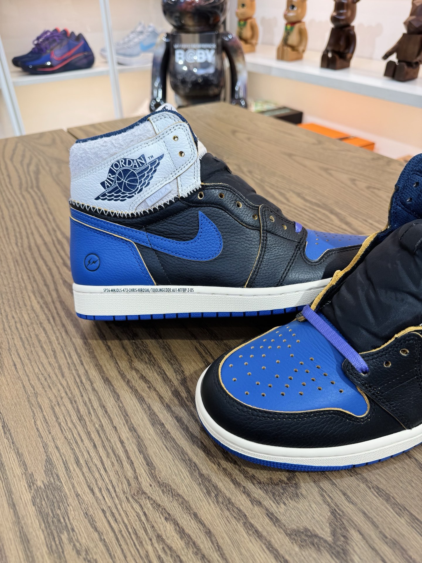 Jordan × Union x Fragment Design  AJ1 High OG SP Royal 三方聯名 皇家藍  尺碼 40-48.5「US7-14」 IO7847-001