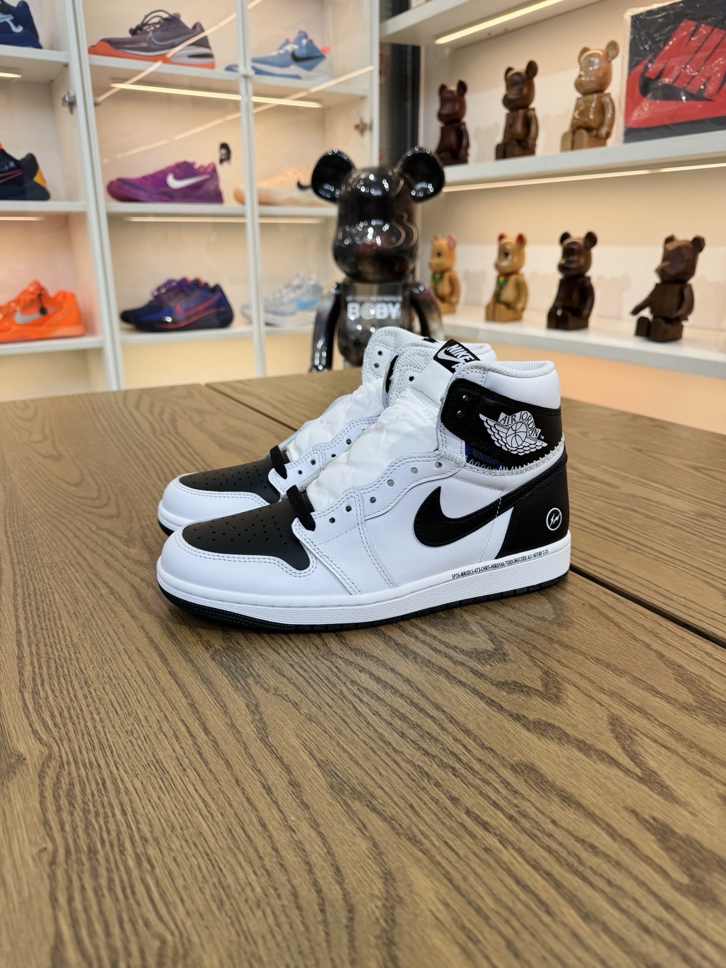 Jordan × Union x Fragment Design AJ1 High OG SP 三方聯名 黑白色 尺碼 40-48.5「US7-14」 II7282-100