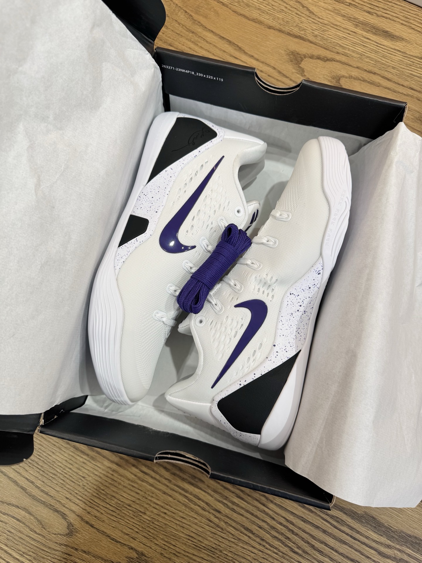 Kobe 9 Protro 白紫色 Elite Low EM IH1401-100
