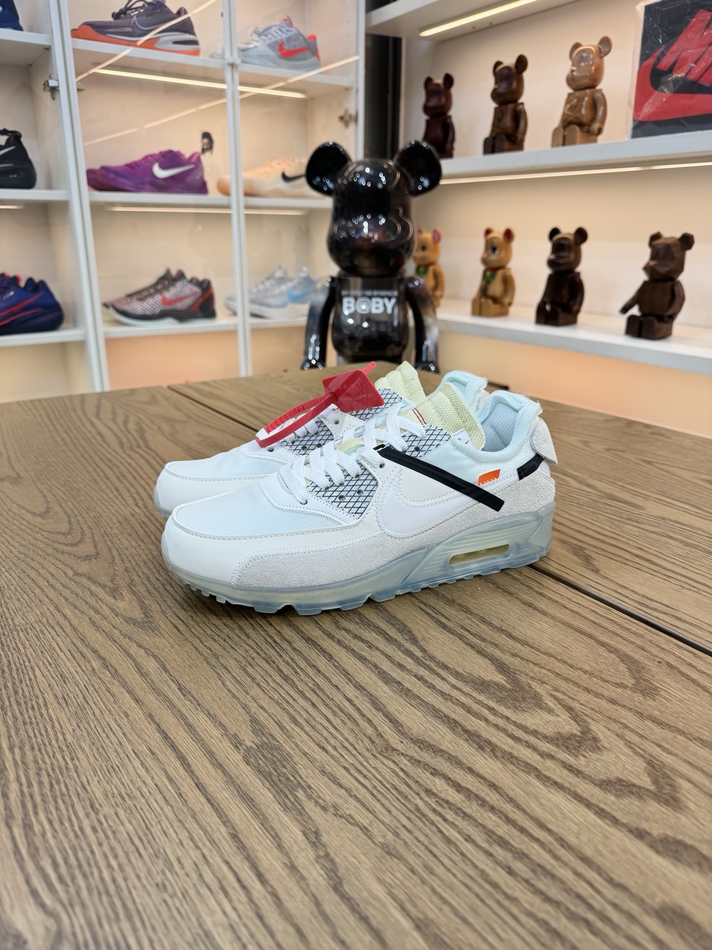 OW x Air Max 90 OG款 THE TEN 米白色 AA7293-100