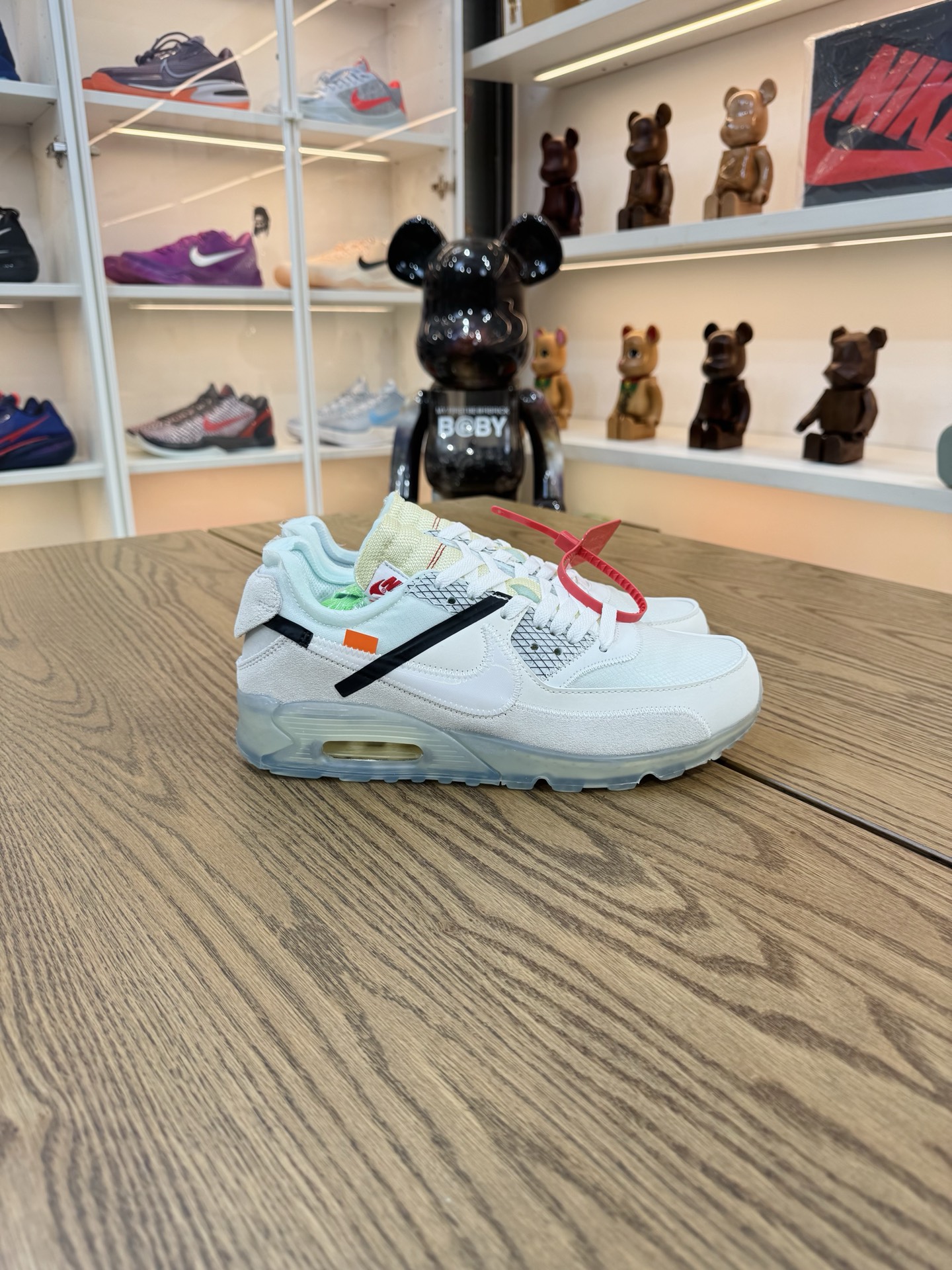 OW x Air Max 90 OG款 THE TEN 米白色 AA7293-100