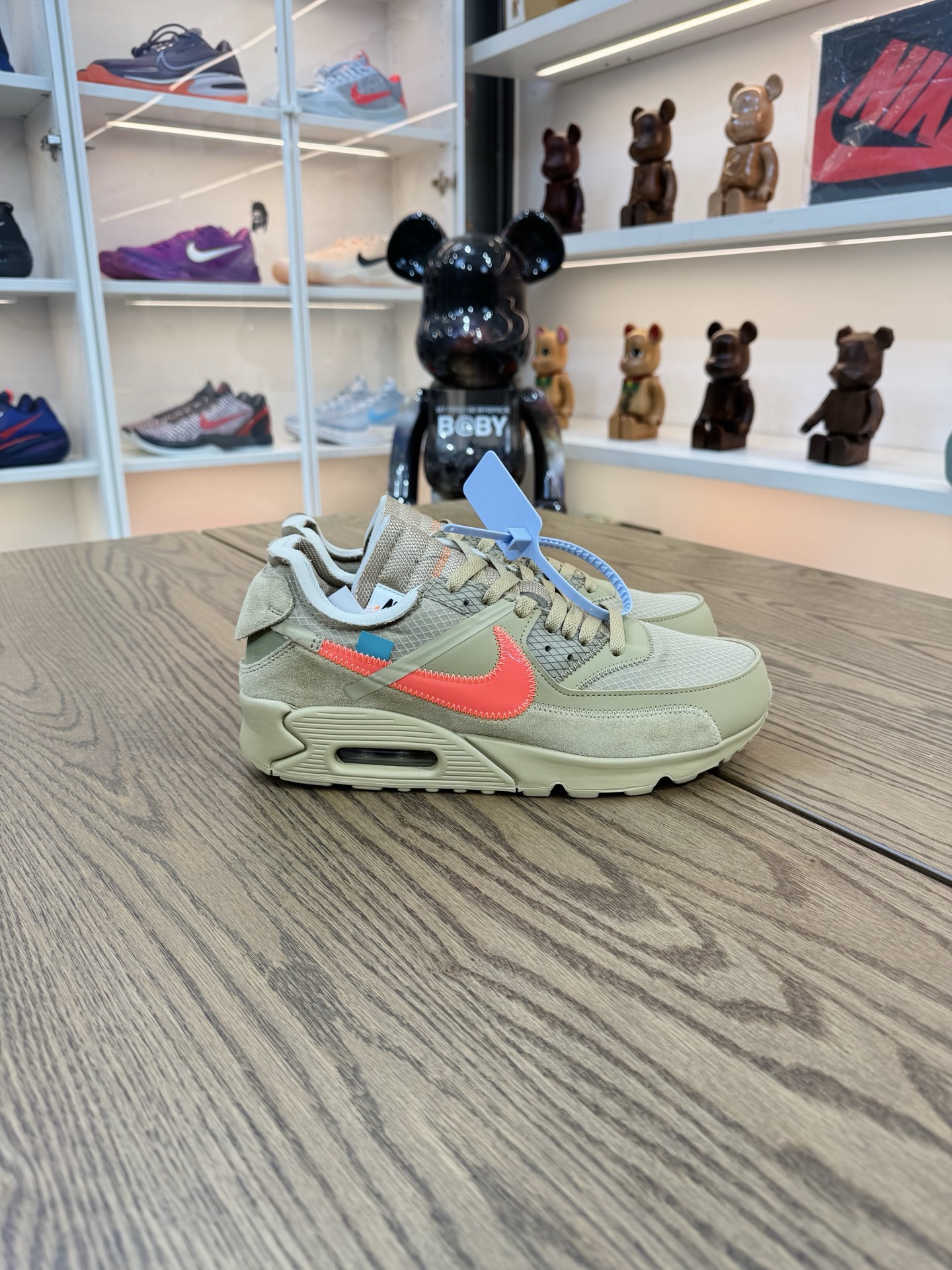 OW x Air Max 90 OG款 THE TEN 沙漠黃 AA7293-200