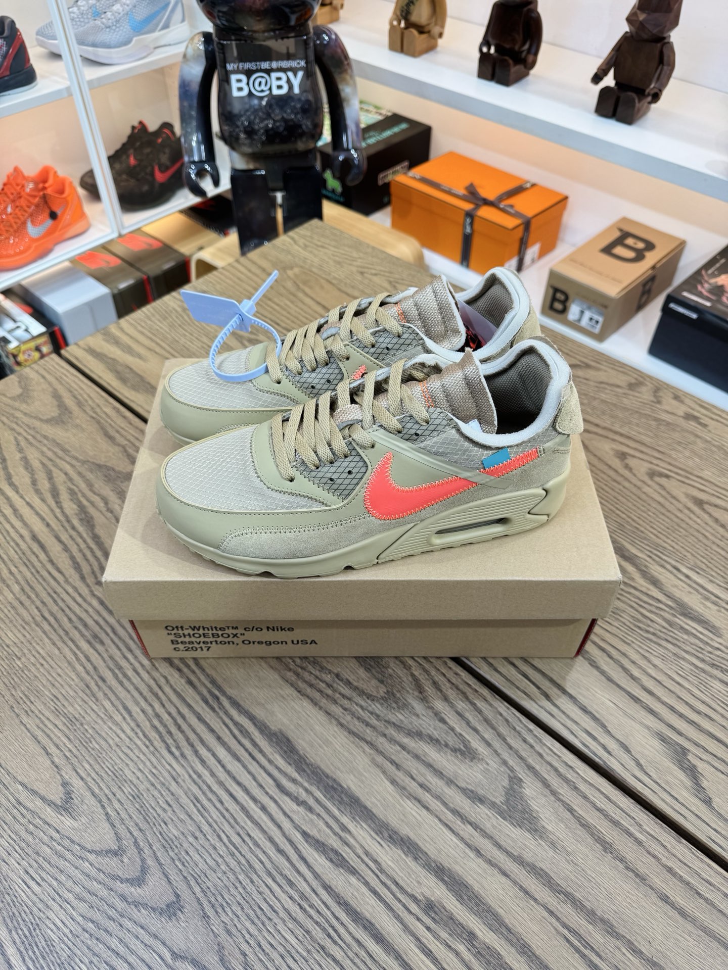 OW x Air Max 90 OG款 THE TEN 沙漠黃 AA7293-200