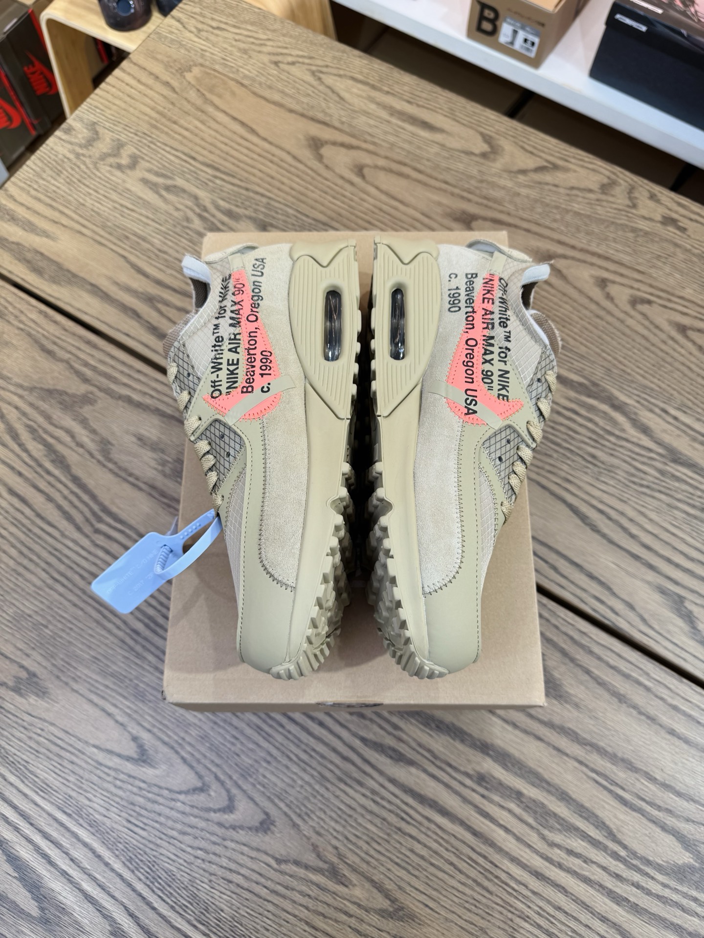 OW x Air Max 90 OG款 THE TEN 沙漠黃 AA7293-200