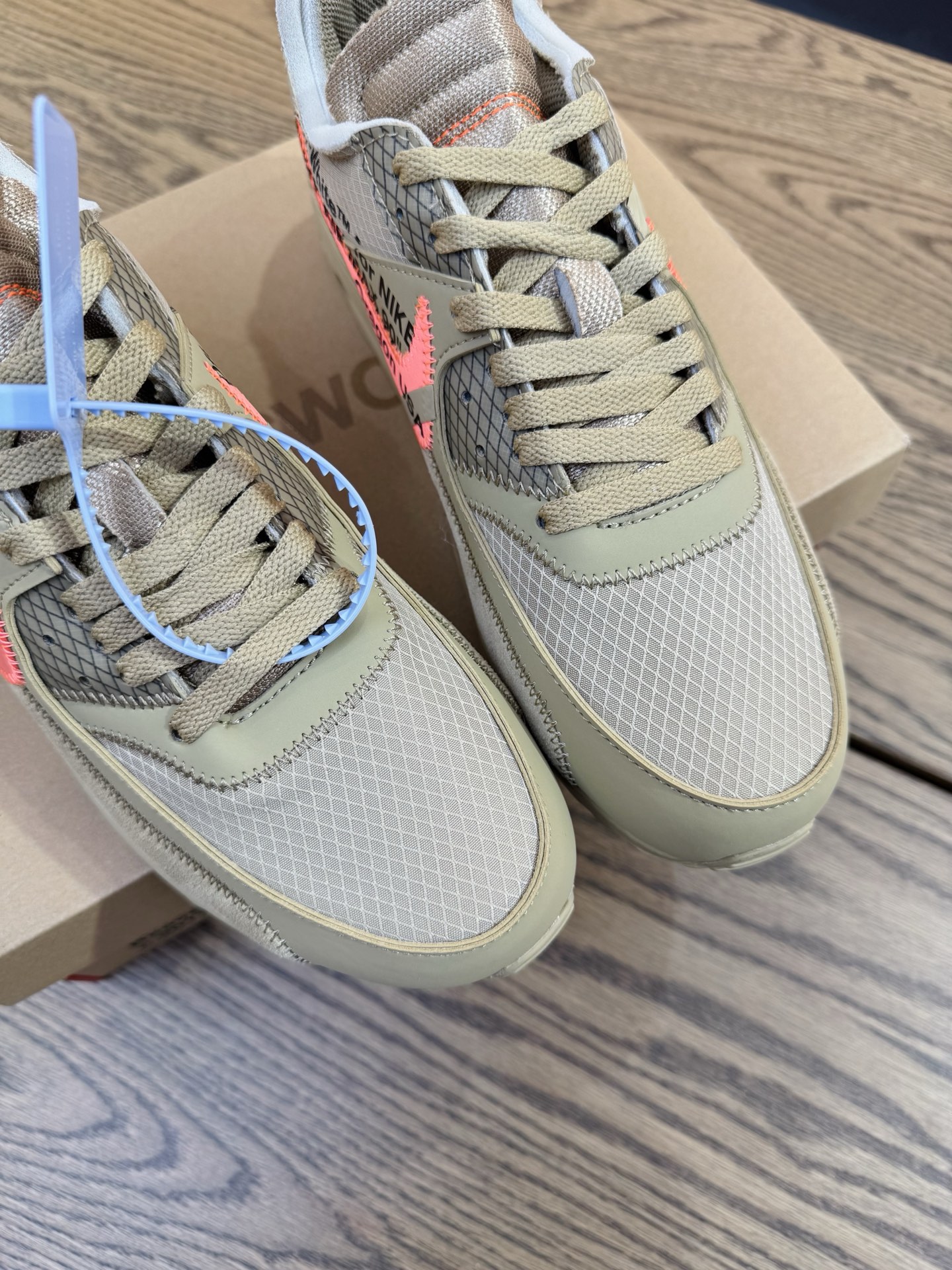 OW x Air Max 90 OG款 THE TEN 沙漠黃 AA7293-200