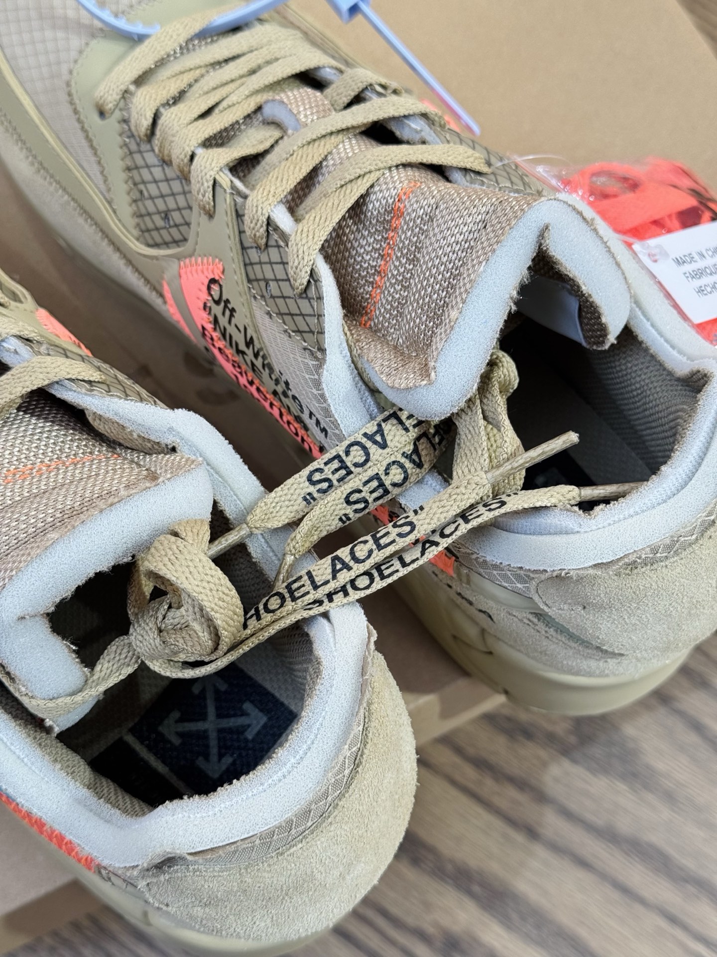 OW x Air Max 90 OG款 THE TEN 沙漠黃 AA7293-200
