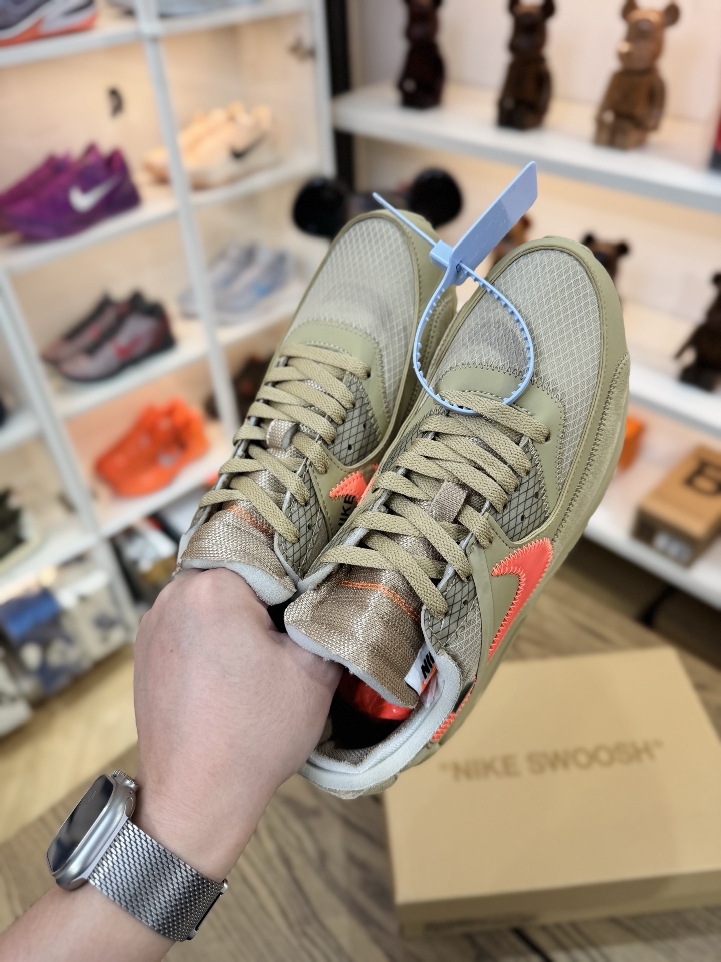 OW x Air Max 90 OG款 THE TEN 沙漠黃 AA7293-200