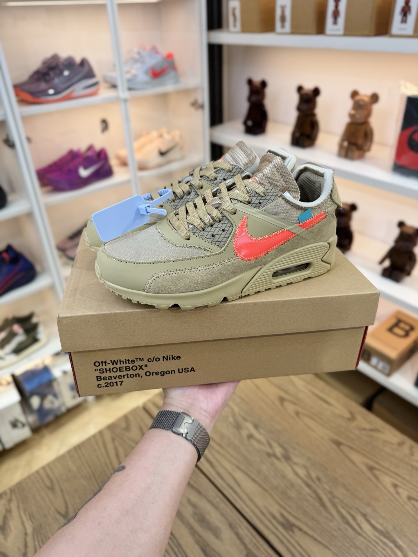 OW x Air Max 90 OG款 THE TEN 沙漠黃 AA7293-200