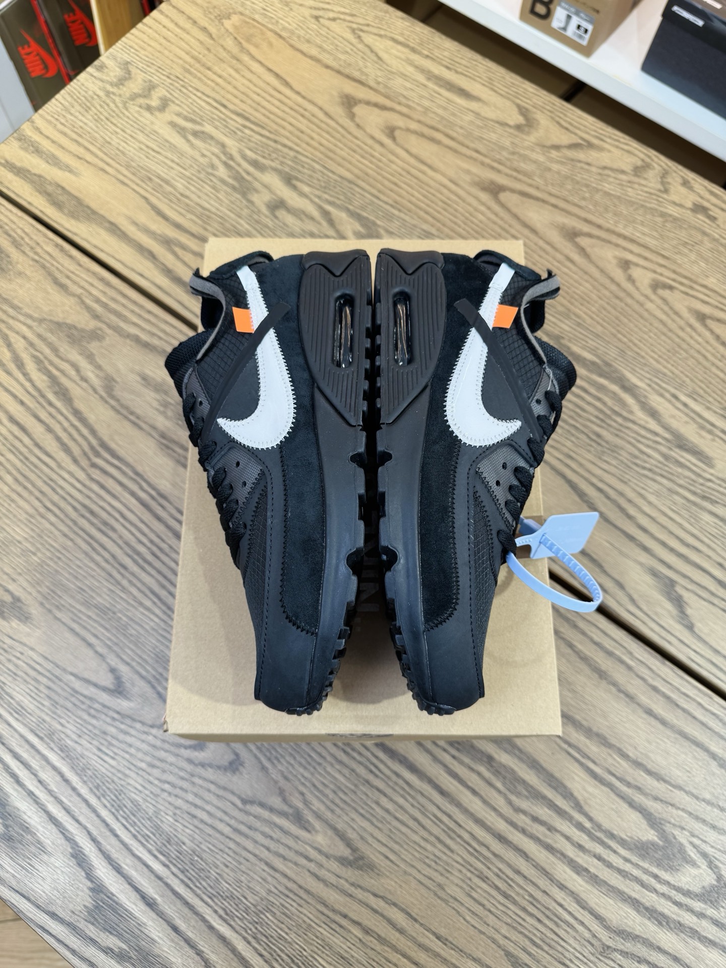 OW x Air Max 90 OG款 Black THE TEN 黑色 AA7293-001