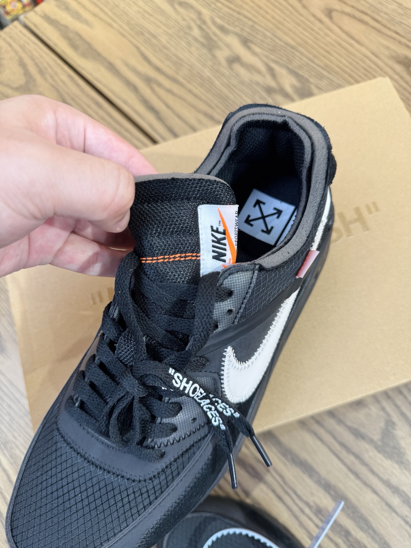 OW x Air Max 90 OG款 Black THE TEN 黑色 AA7293-001