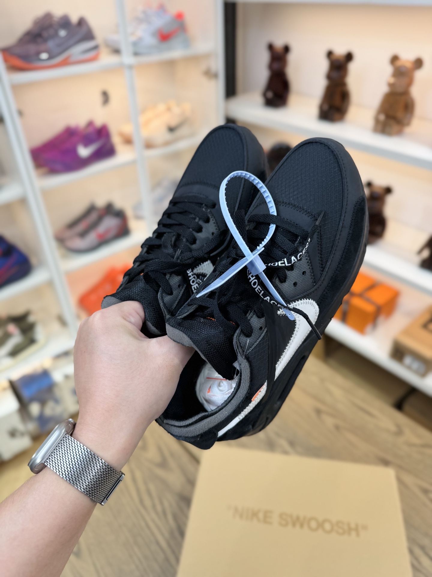 OW x Air Max 90 OG款 Black THE TEN 黑色 AA7293-001