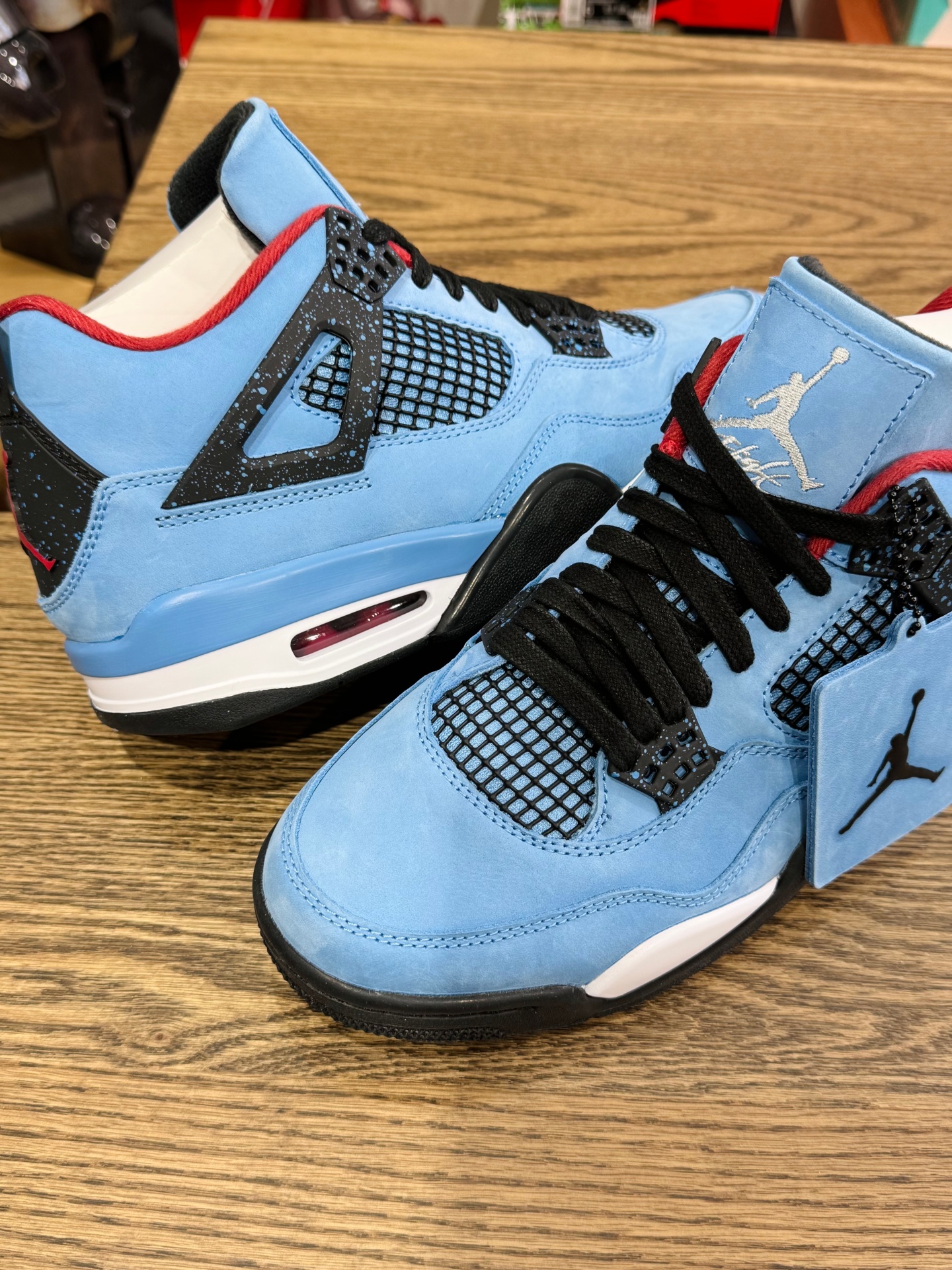 Travis Scott x AJ4 冰藍 Cactus Jack 308497-406