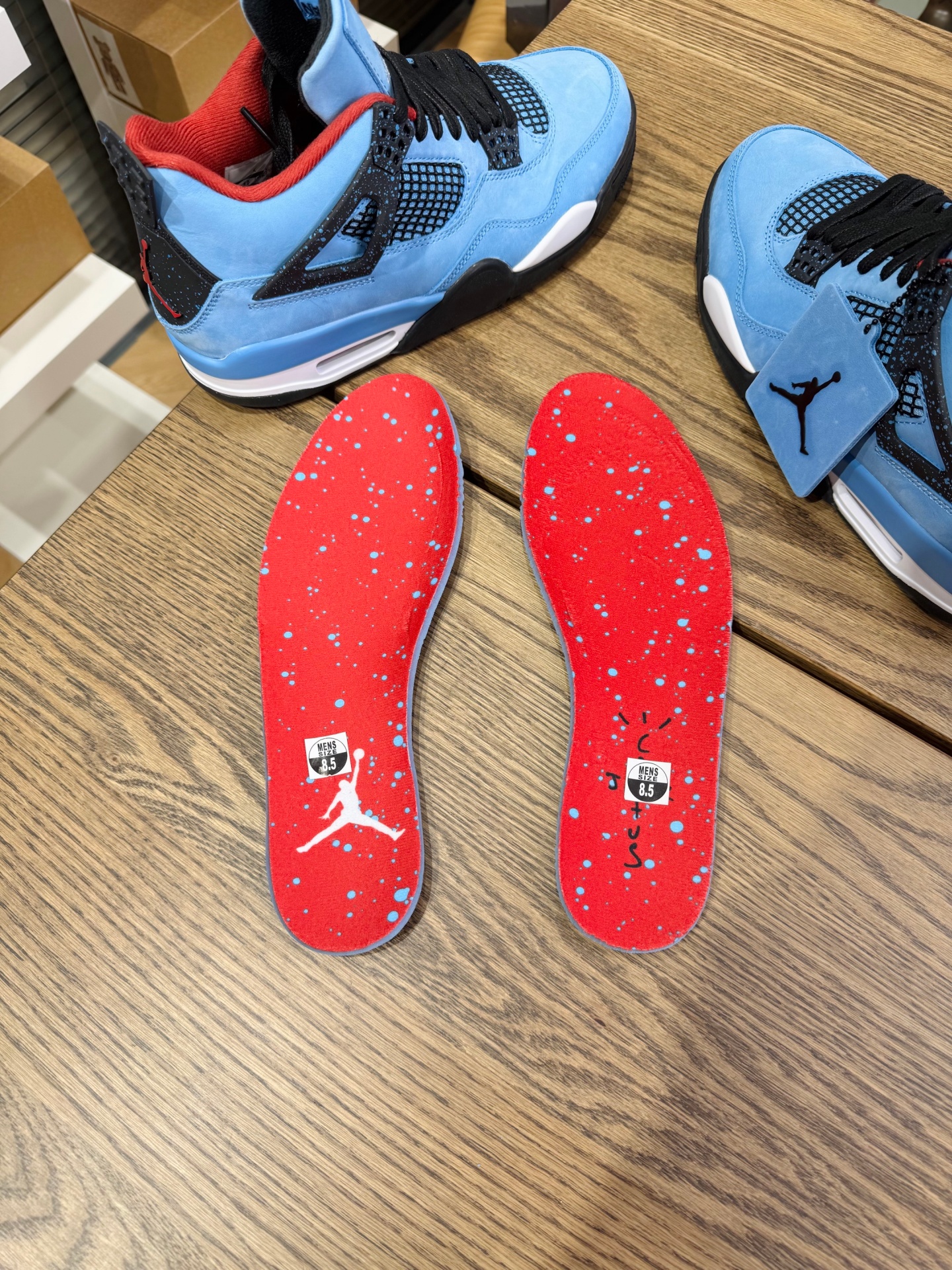 Travis Scott x AJ4 冰藍 Cactus Jack 308497-406