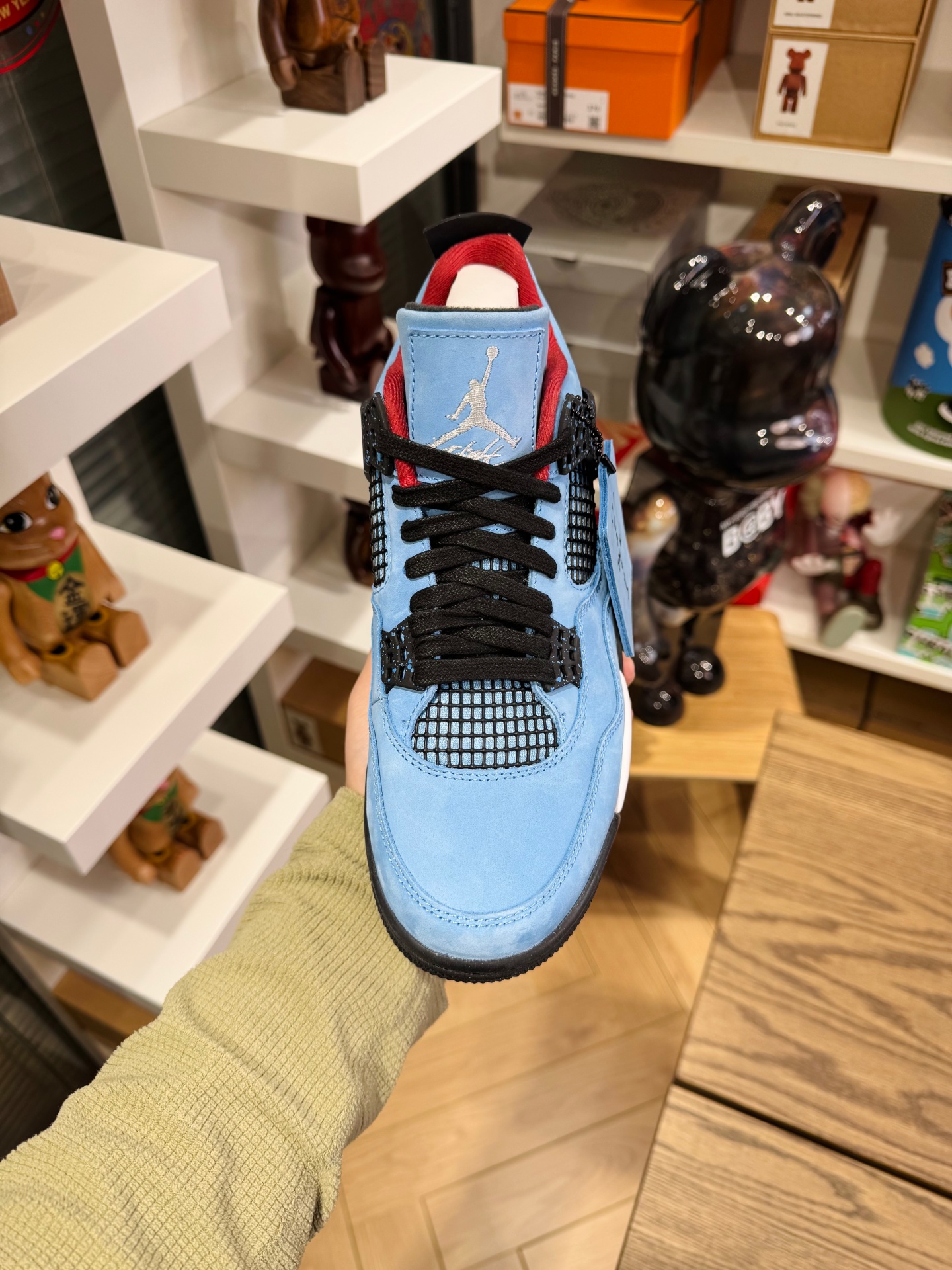 Travis Scott x AJ4 冰藍 Cactus Jack 308497-406