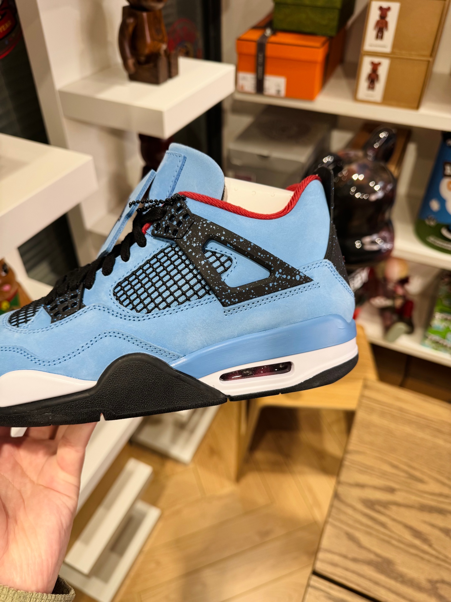 Travis Scott x AJ4 冰藍 Cactus Jack 308497-406