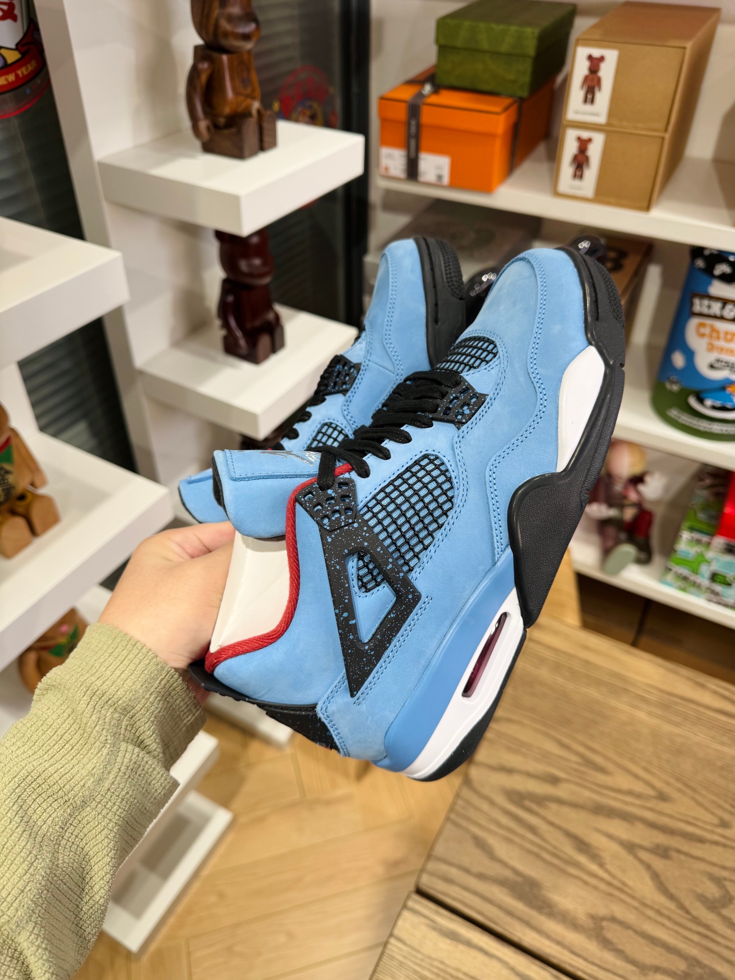 Travis Scott x AJ4 冰藍 Cactus Jack 308497-406