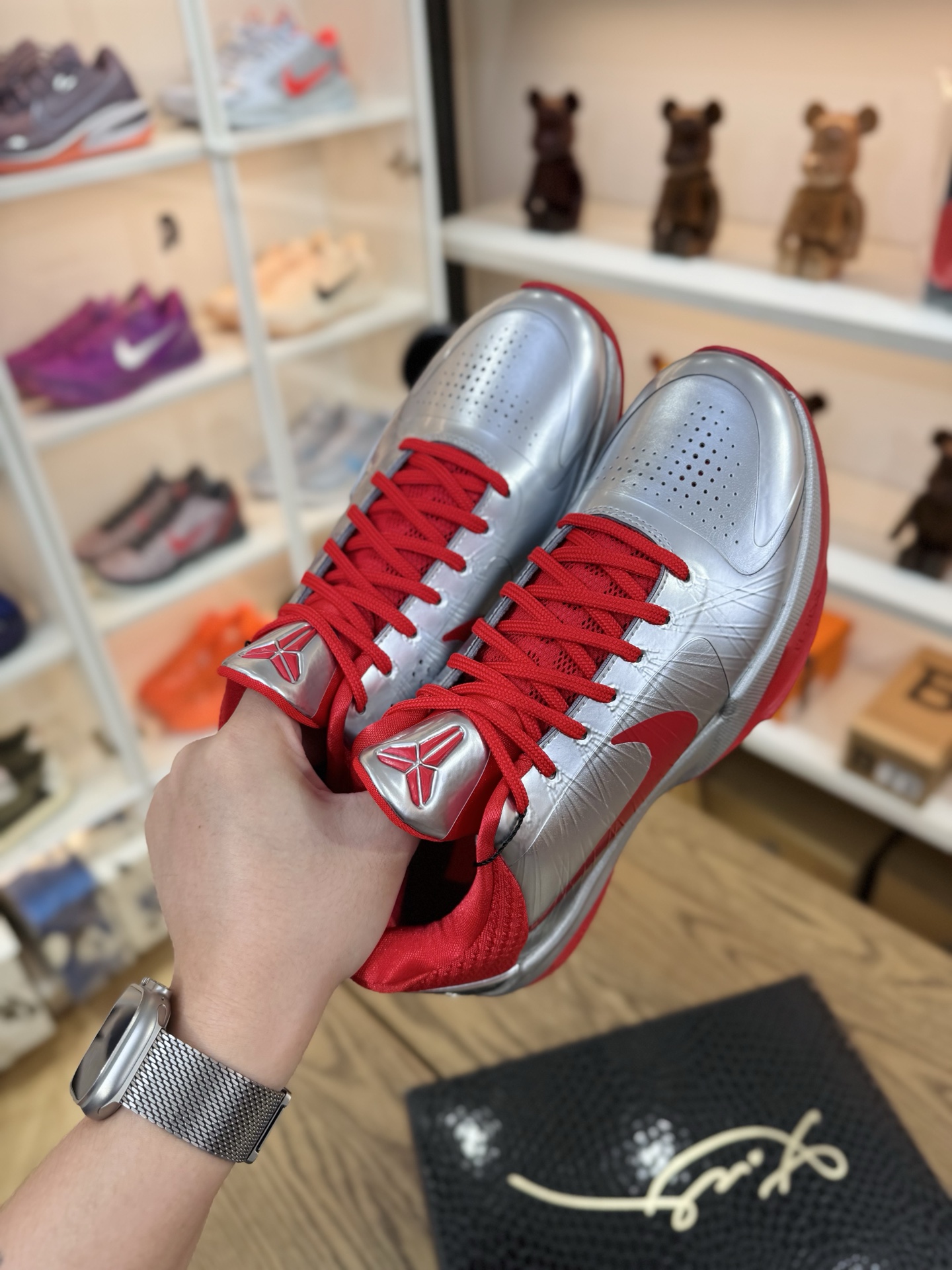 Kobe 5 Caitlin Clark 鏡面 金屬銀紅色 克拉克2.0 IV2712-001