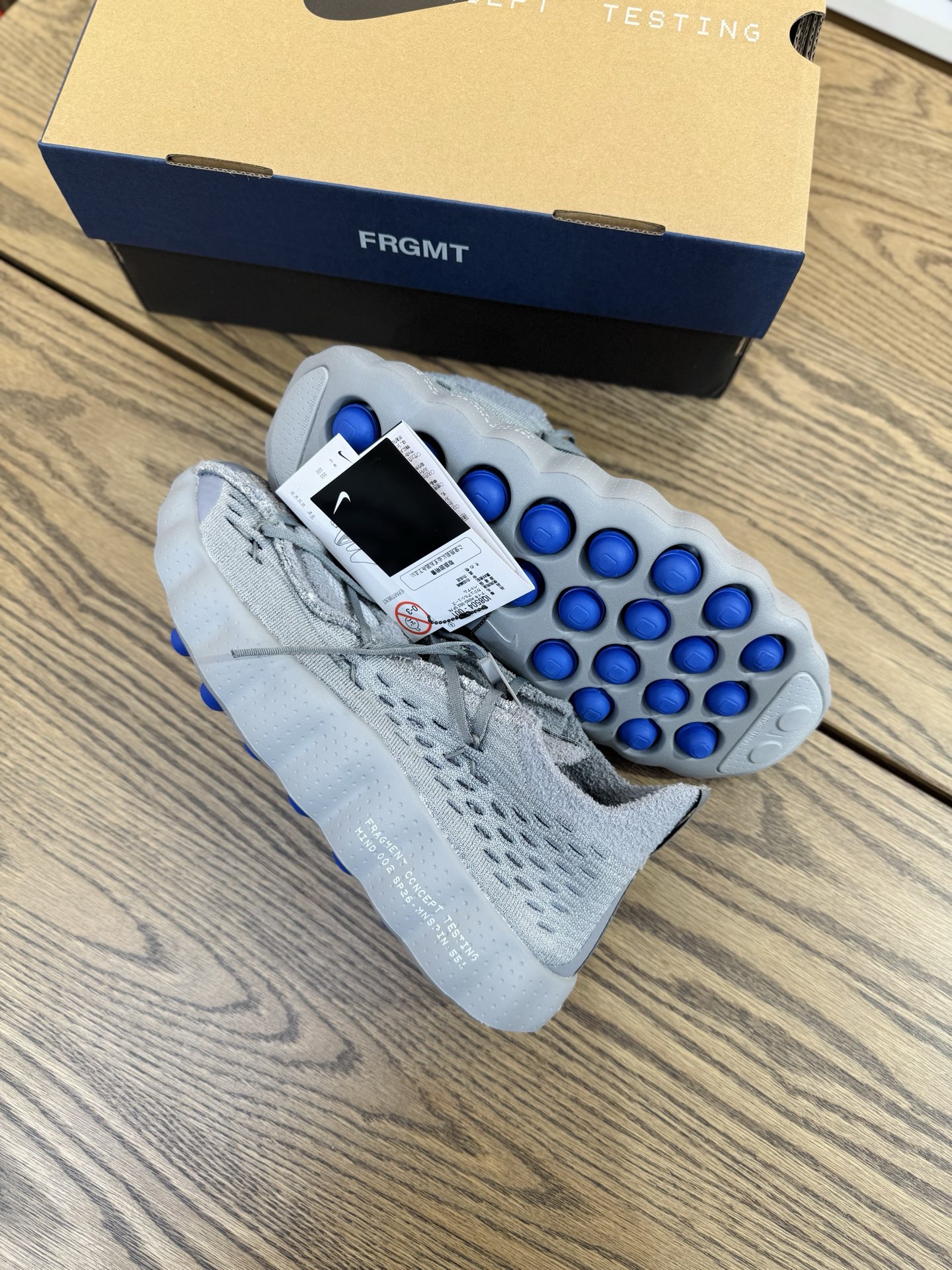 Mind 002 Fragment Design 藤原浩 閃電灰籃⚡️ IQ8504-001 日本發售版吊牌  