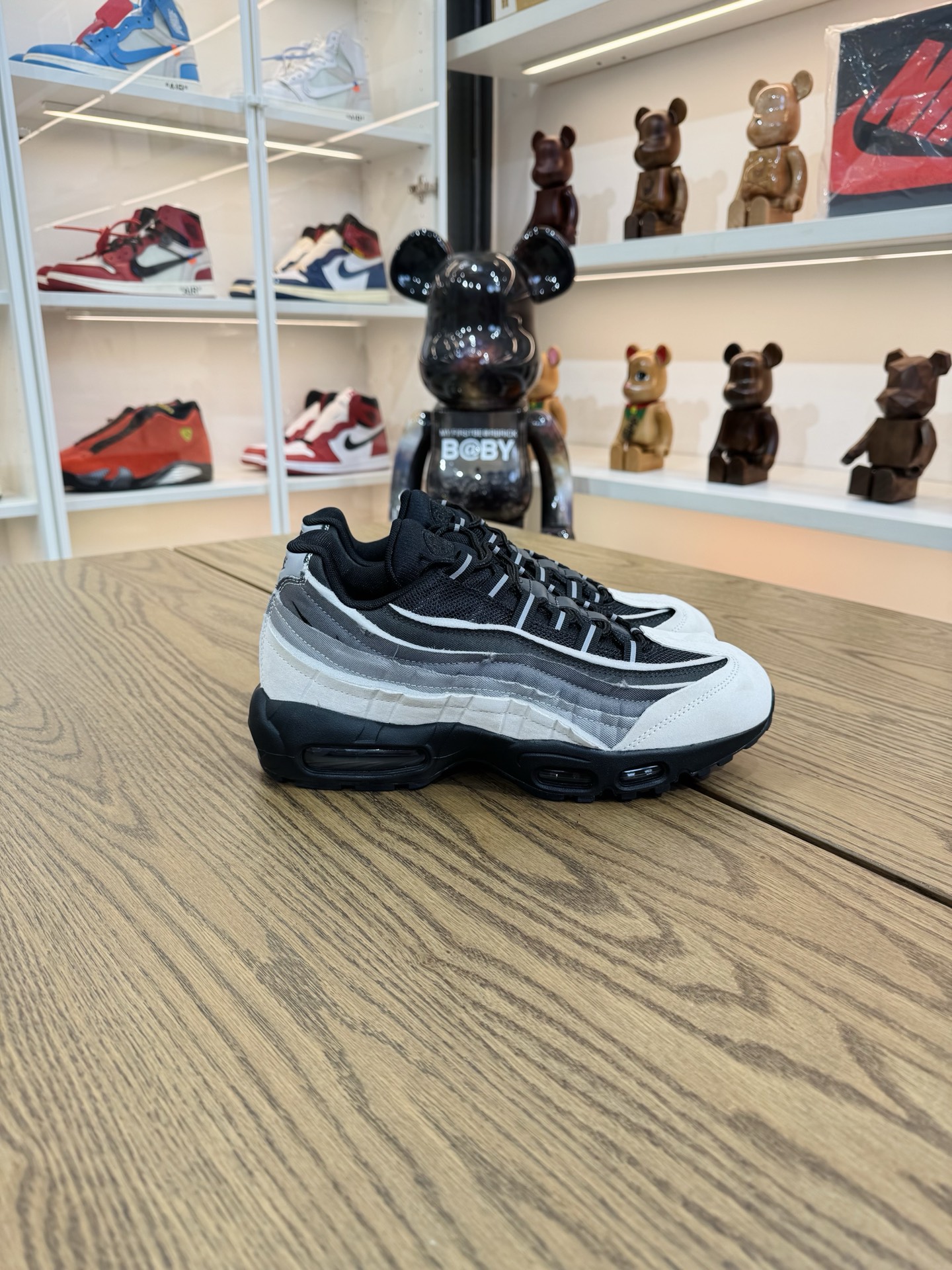 CDG x AirMax 95 黑白灰 CU8406-101 